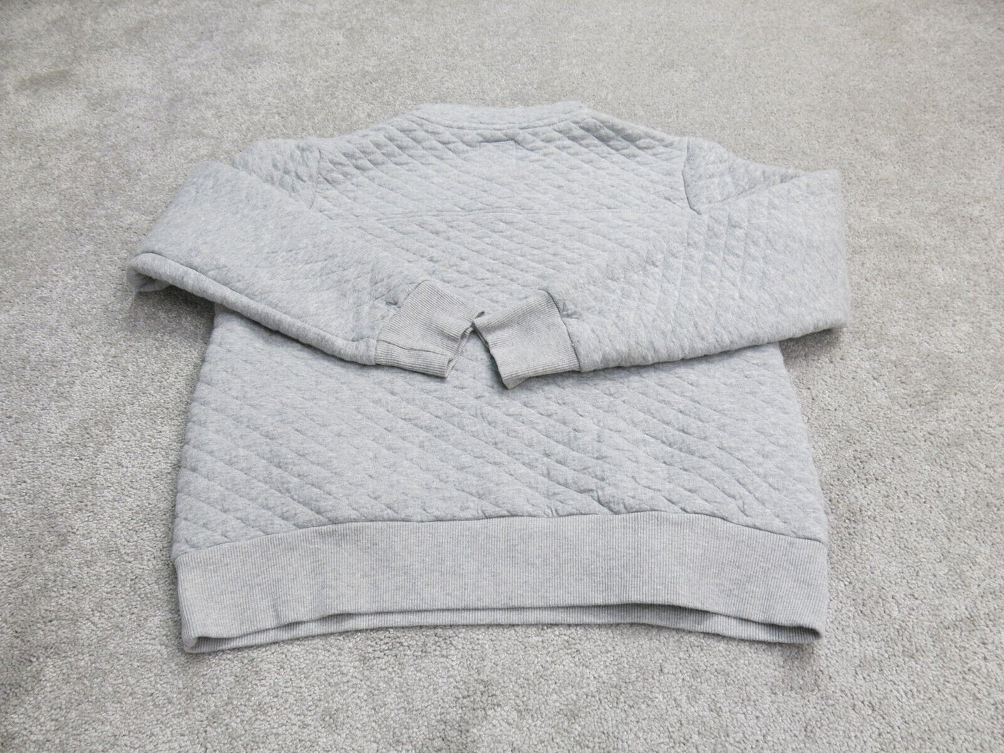 NFL Team Apparel Womens Sweatshirt Long Sleeves Pockets Gray Size Medium
