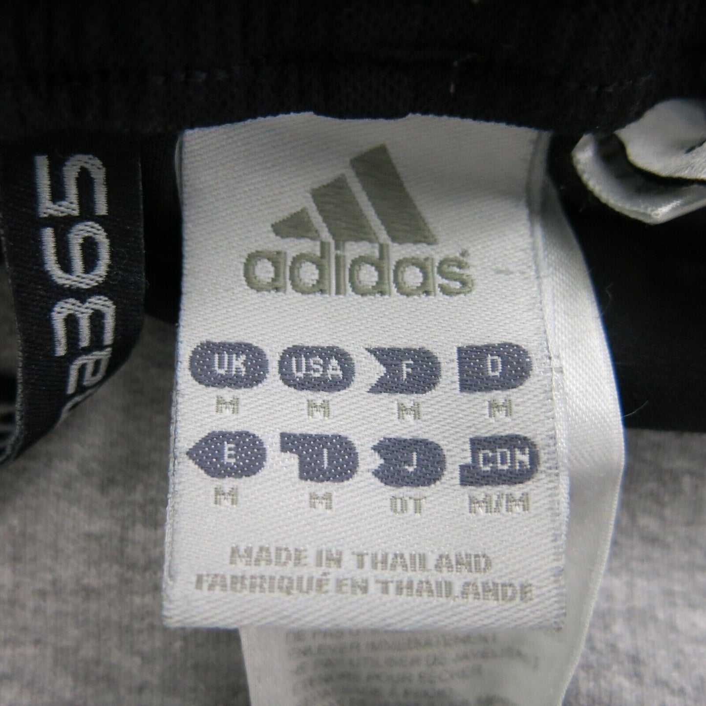 Adidas Womens Athletic Shorts Elastic Waist Mid Rise Logo Black Size Medium