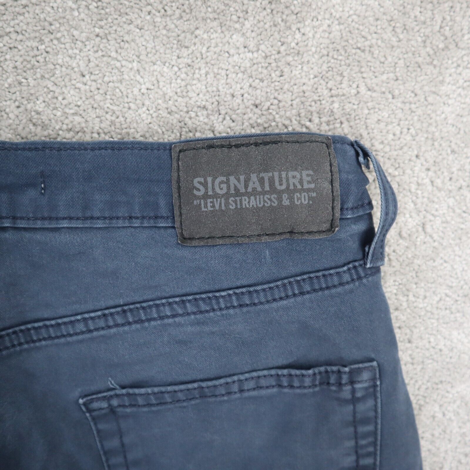 Signature By Levi Strauss & Co Jeans Men Dark Blue S67 Athletic Straig –  Goodfair