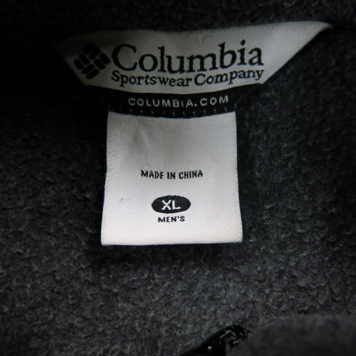 Columbia Womens Full Zip Jackets Long Sleeves Mock Neck Logo Gray Size X Large