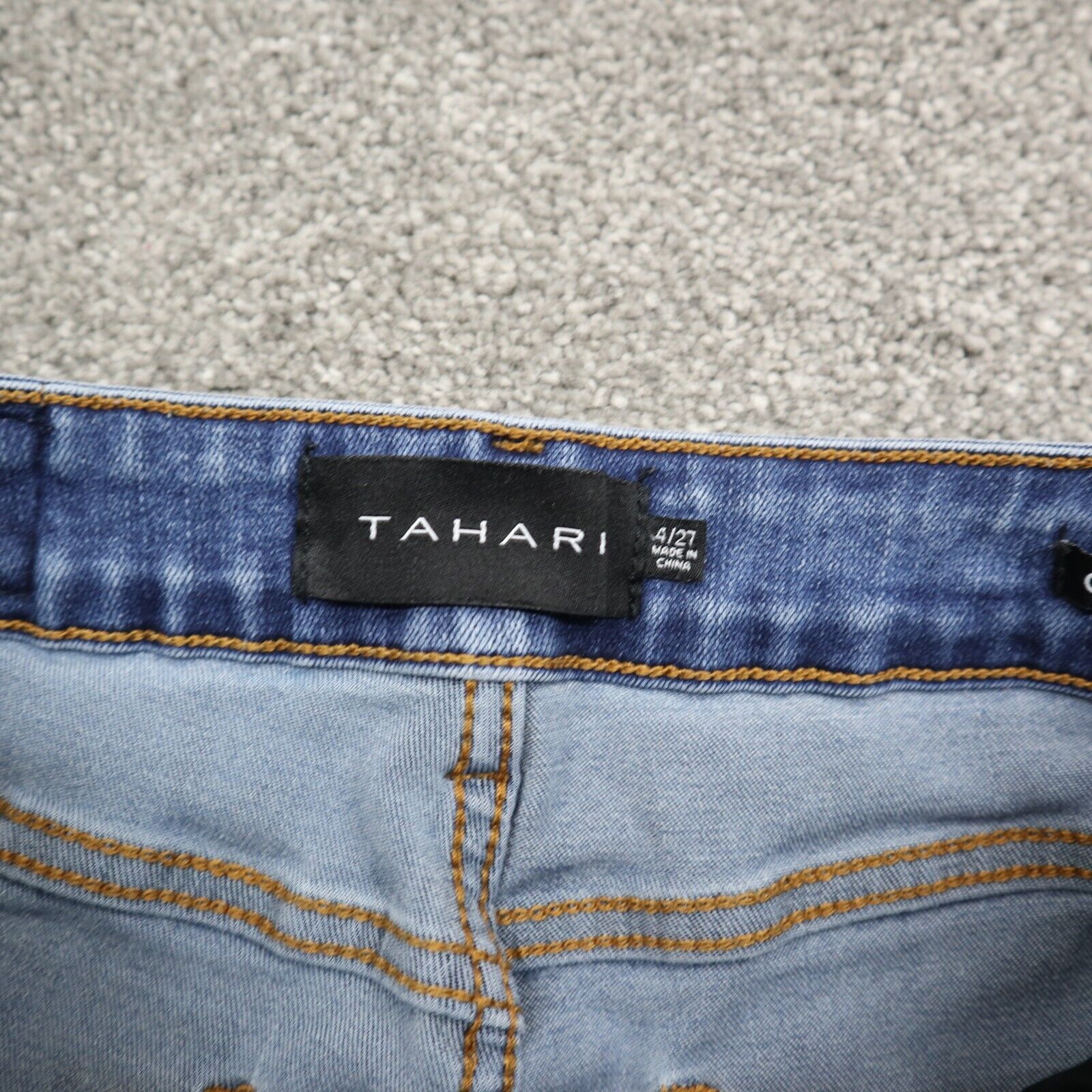 Tahari Womens Denim Jeans Shorts Chole Stretch Cut Hem Five Pockets Bl