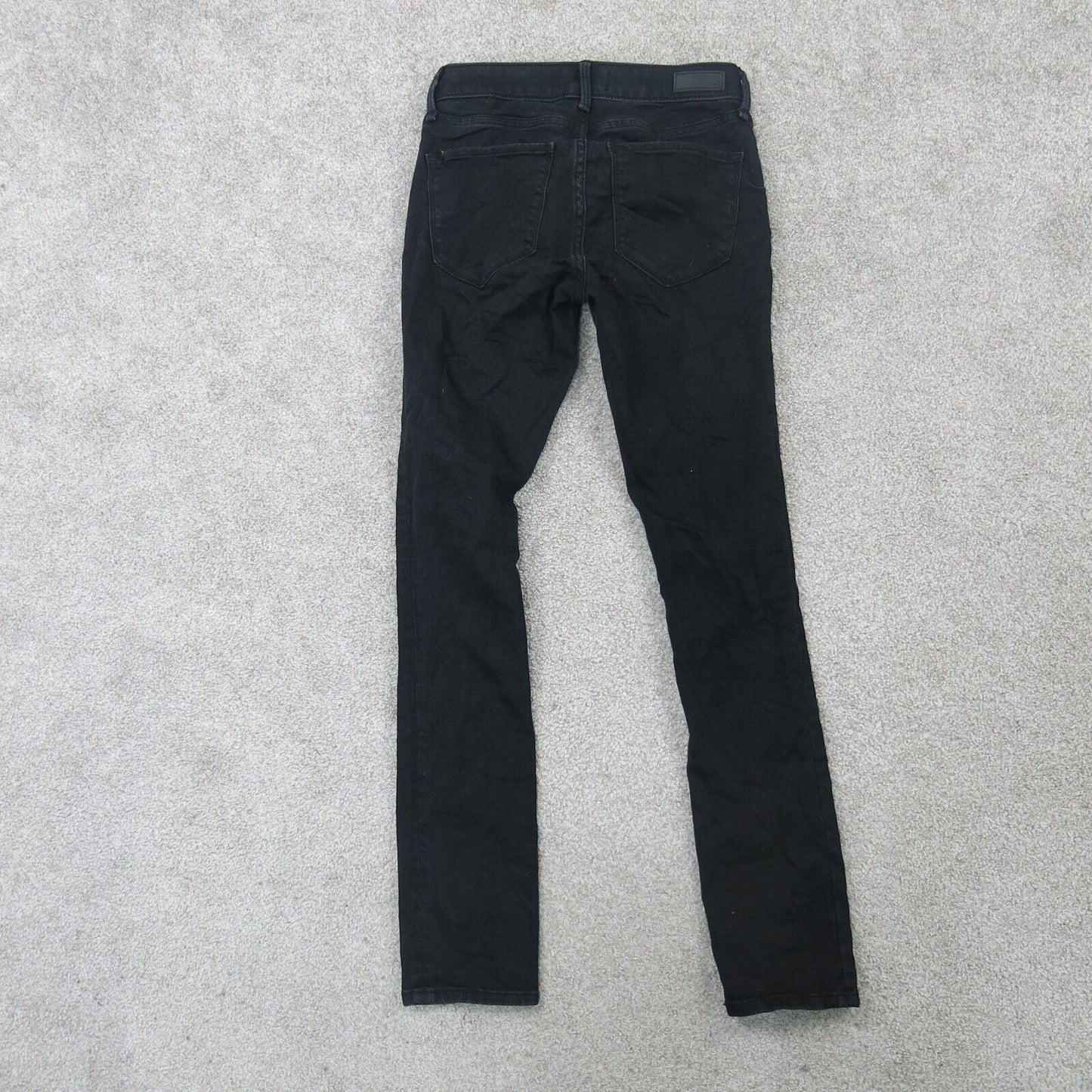 Abercrombie & Fitch Womens Jeans Mid Rise Super Skinny Ankle Black Size 25/0L