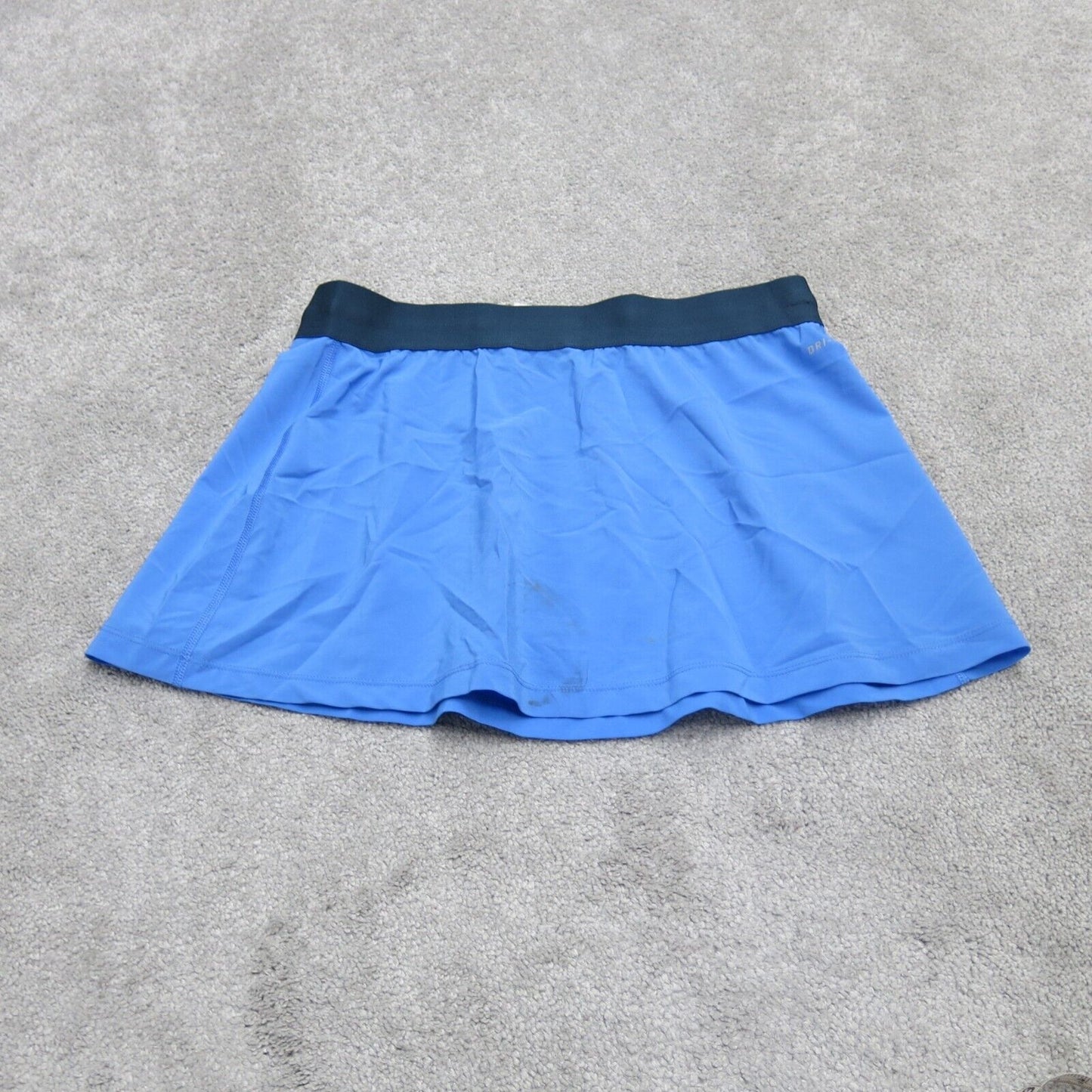 Nike Dri Fit Women Activewear Sports Skirts Elastic Waist Logo Blue Size M