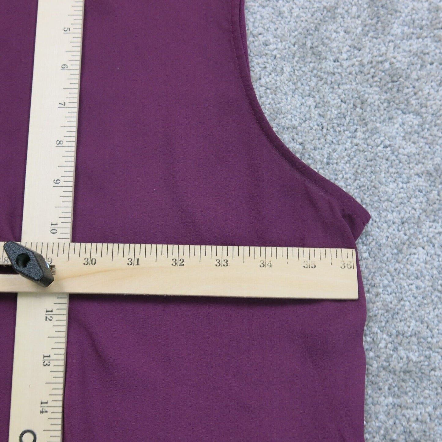 Ann Taylor Womens Shirt Top Blouse Sleeveless Shark Bite Purple Size Medium
