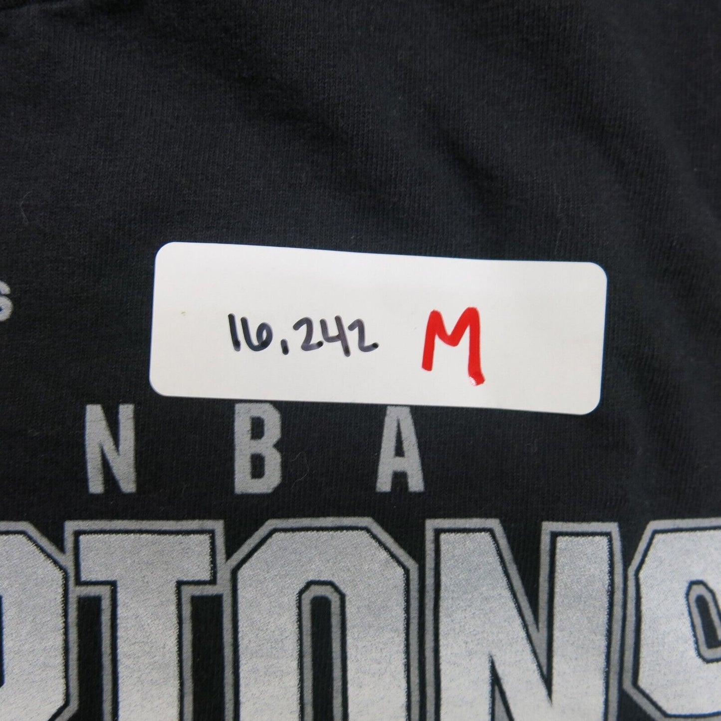 Adidas Men's Champion SPURS NBA Graphics T Shirt Short Sleeves Black Size S
