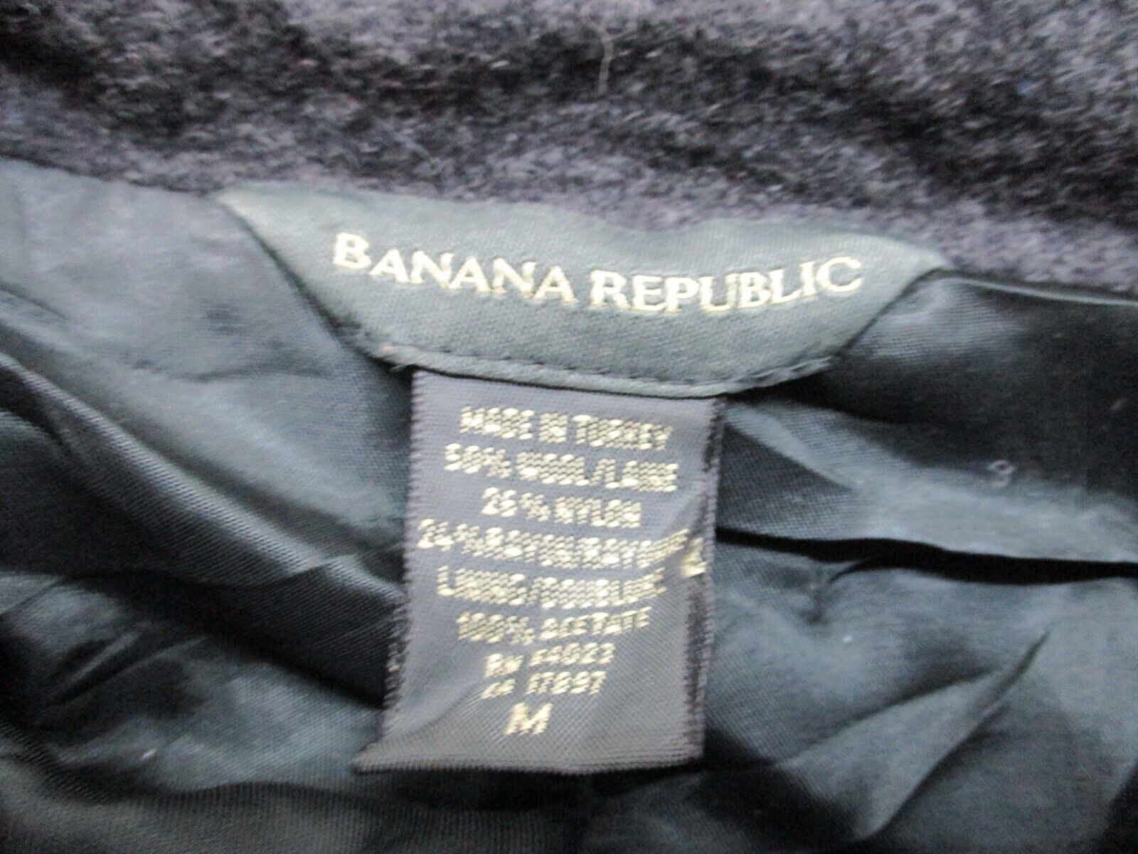 Banana Republic Jacket Womens Black Size M Front Button Fleece Knit Long  Sleeve