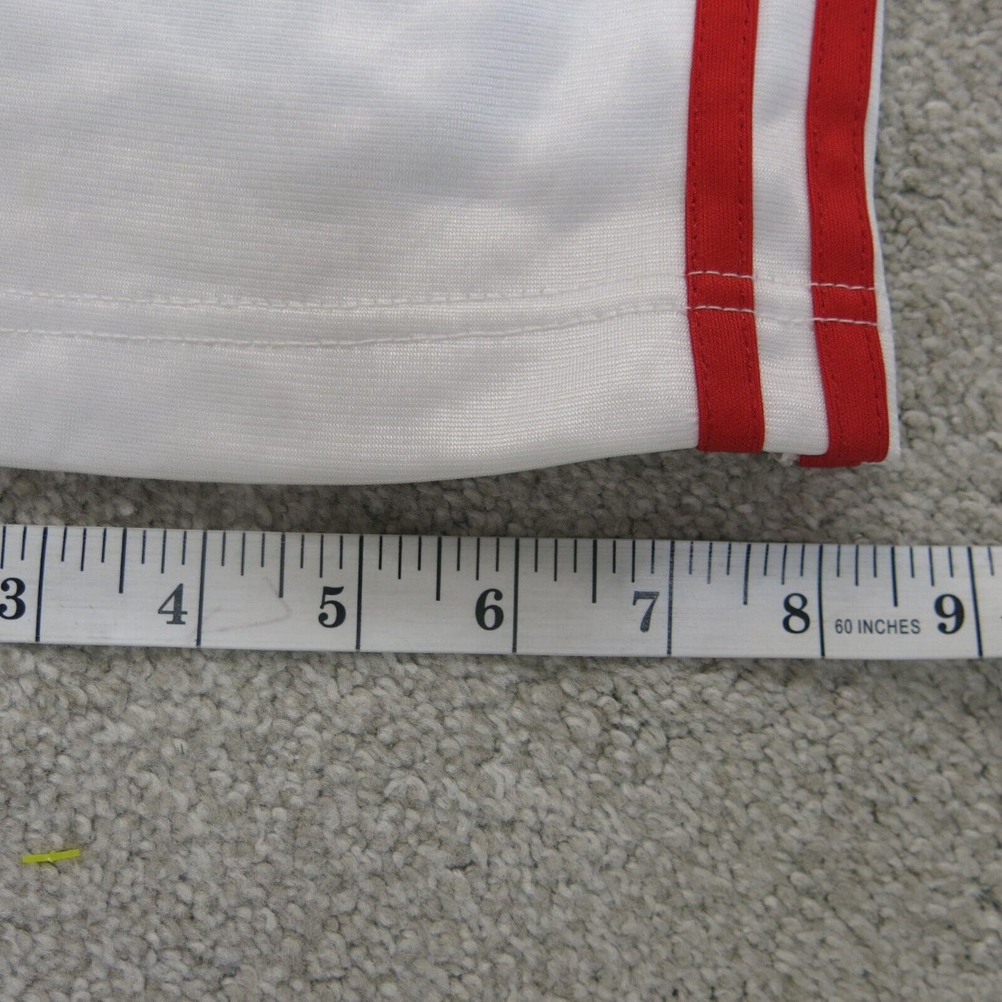 Adidas Pants Mens 2XL White Activewear Track Pant Elastic Waist 3 Stripes Logo