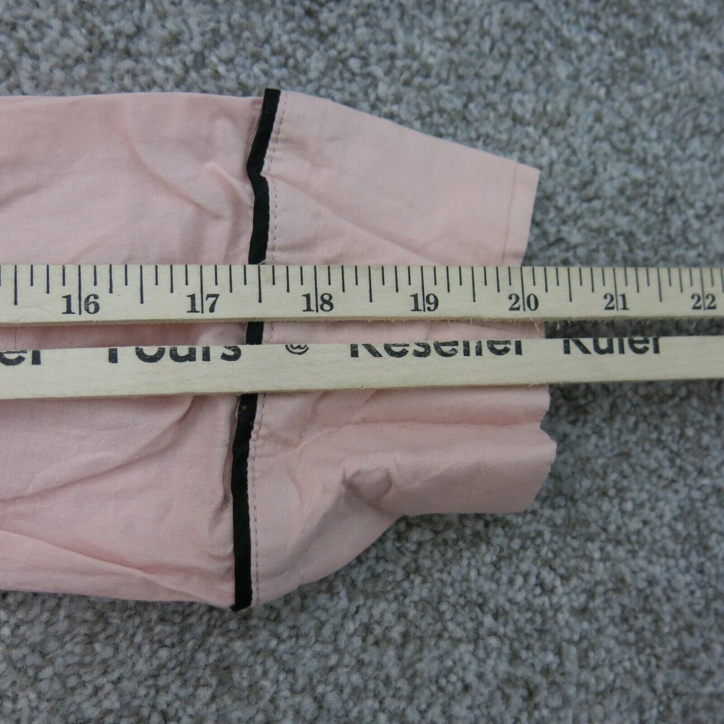 Victoria Secret Womens Button Up Shirt Top Long Sleeves Pocket Pink Size Medium