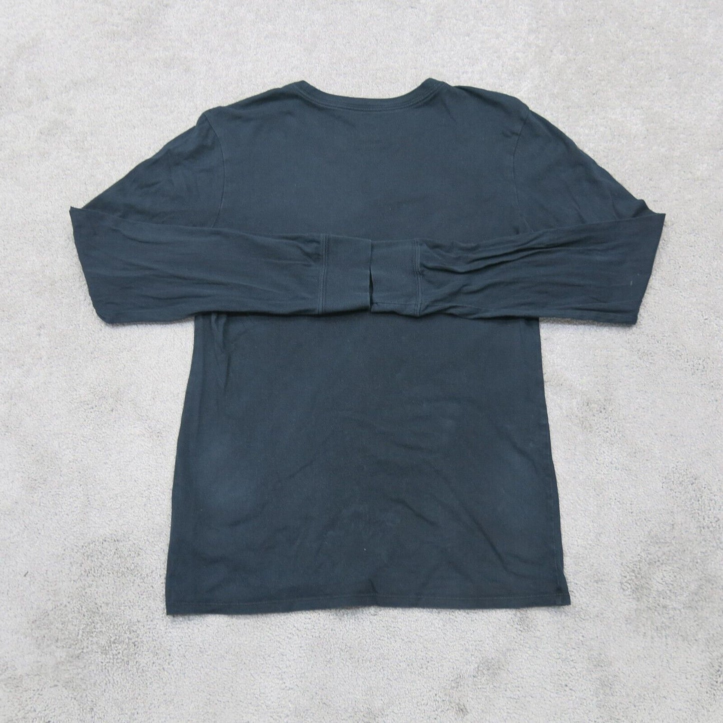 The Nike Tee Mens Sweatshirt Athletic Cut Crew Neck Long Sleeve Black Size Small
