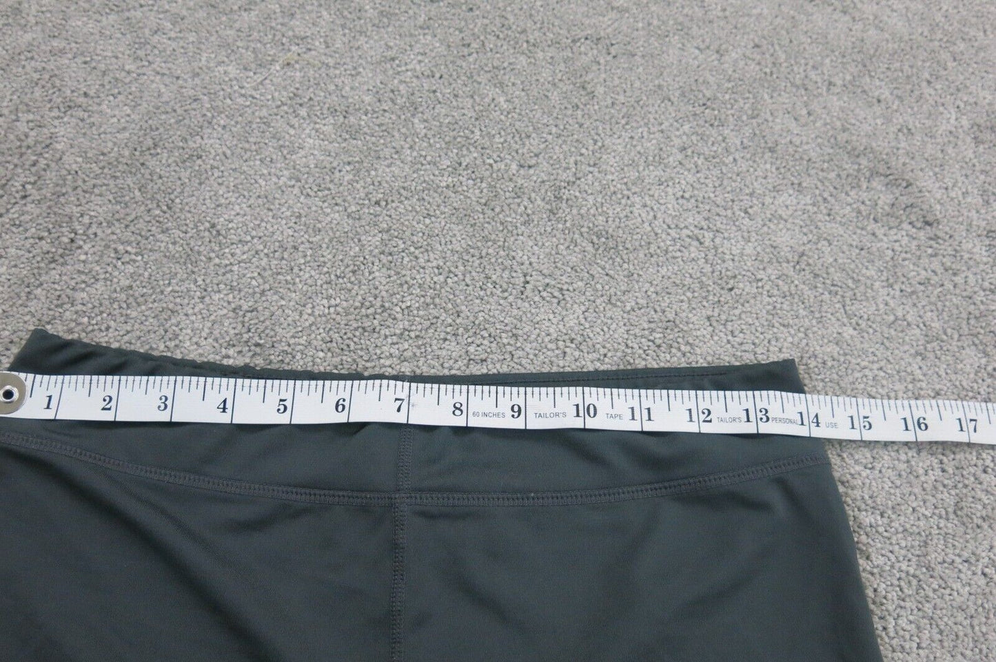 Nike Dri Fit Womens Athletic Running Shorts Elastic Waist Logo Black Size W28