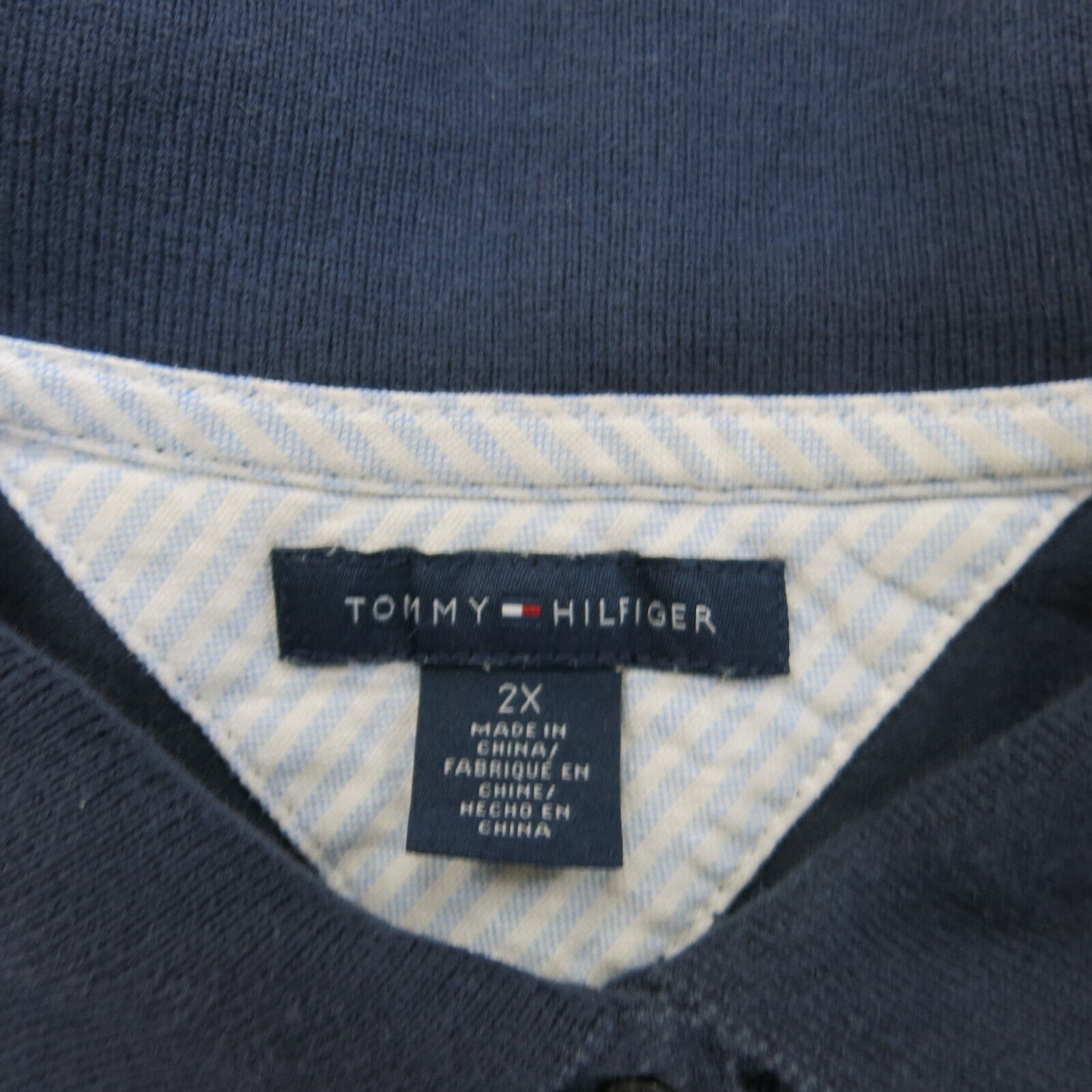 Tommy Hilfiger Polo Shirt Mens 2X Blue Short Sleeve Lightweight Sports –  Goodfair