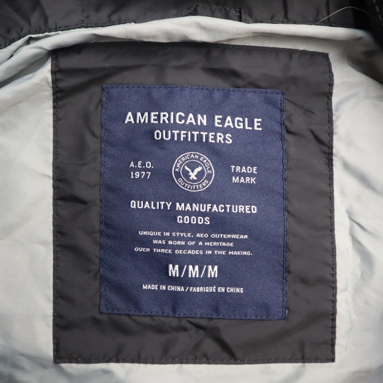 American eagle reflective on sale windbreaker