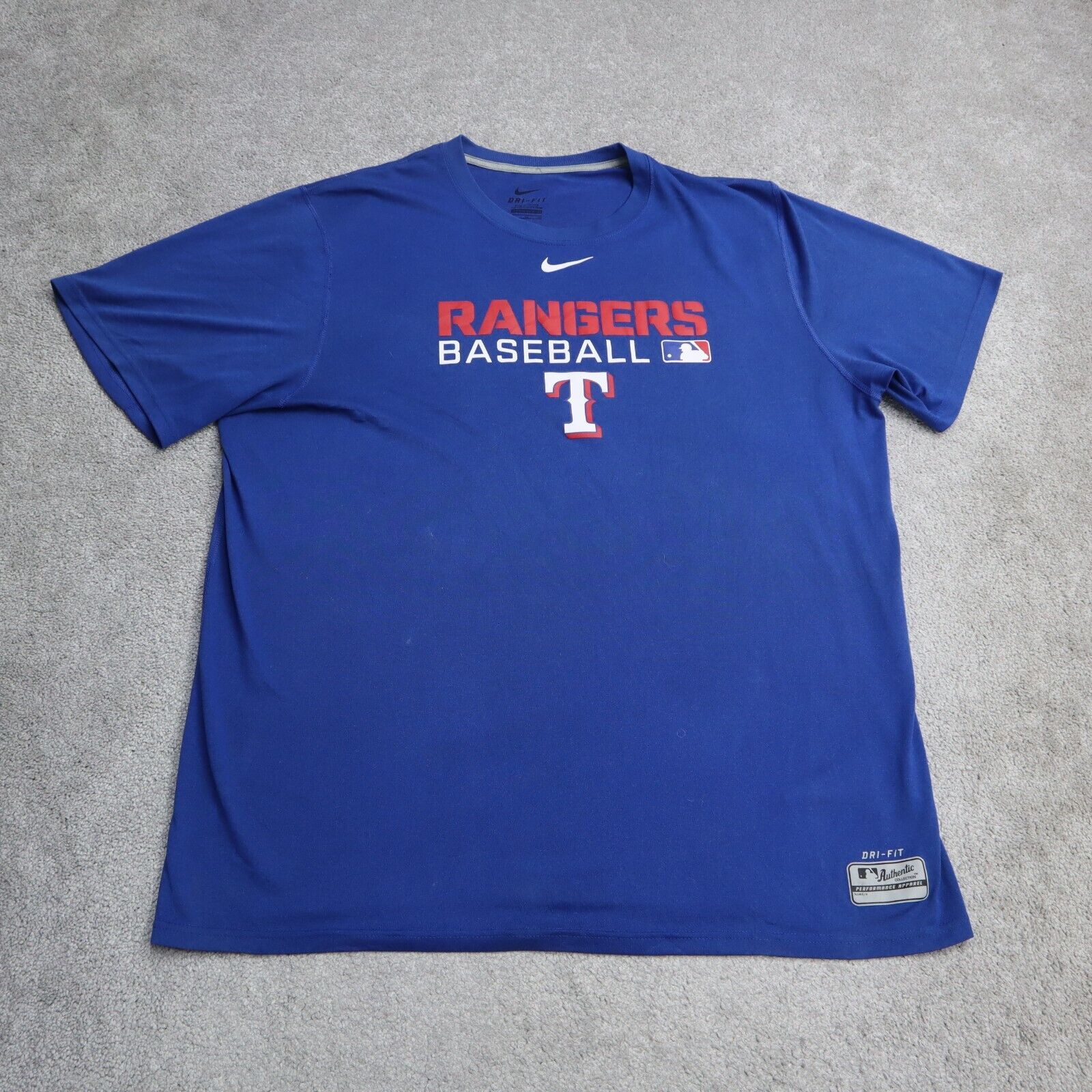 Nike Dri-Fit Texas Rangers Baseball Short Sleeve T-Shirt Men's Size XL