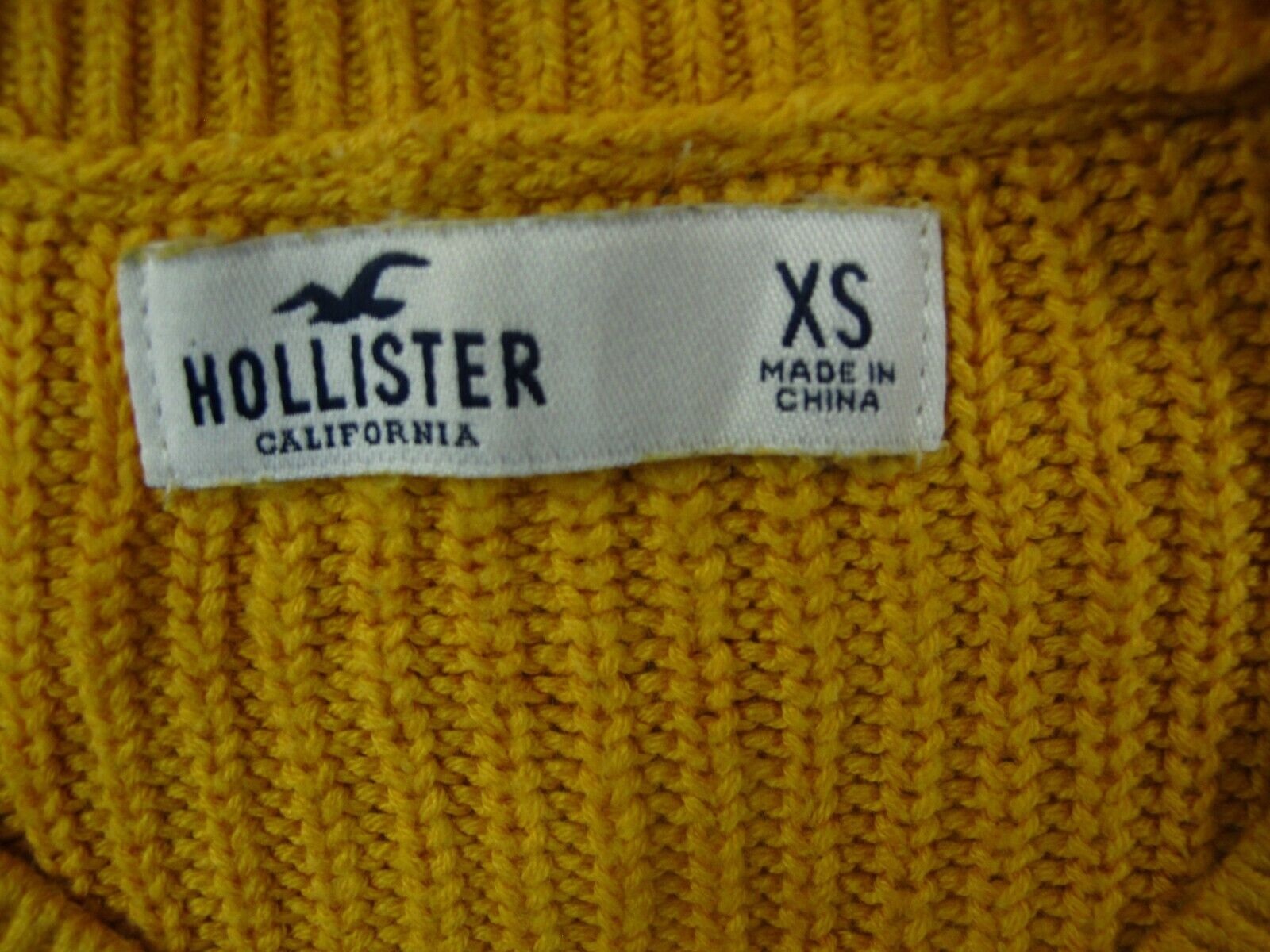 Hollister Women Sweater XS Blue Classic Stretch Wool California Crew Neck  Casual