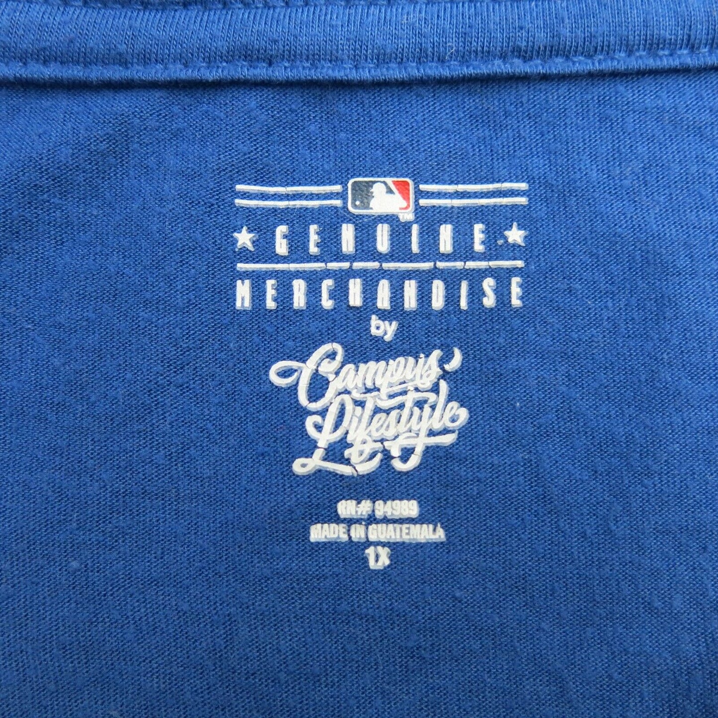 Genuine Merchandise Shirt Womens 1X Blue Chicago Cubs Campus Lifestyle –  Goodfair