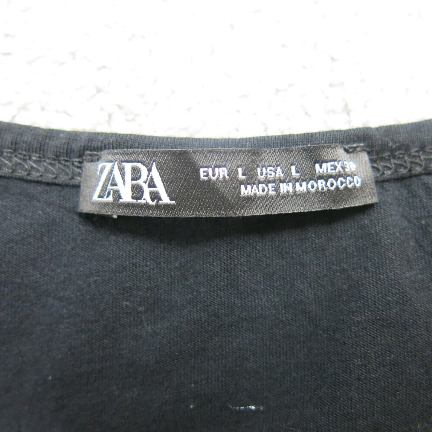 Zara Womens Tank Blouse Top Sleeveless Scoop Neck Black Size Large