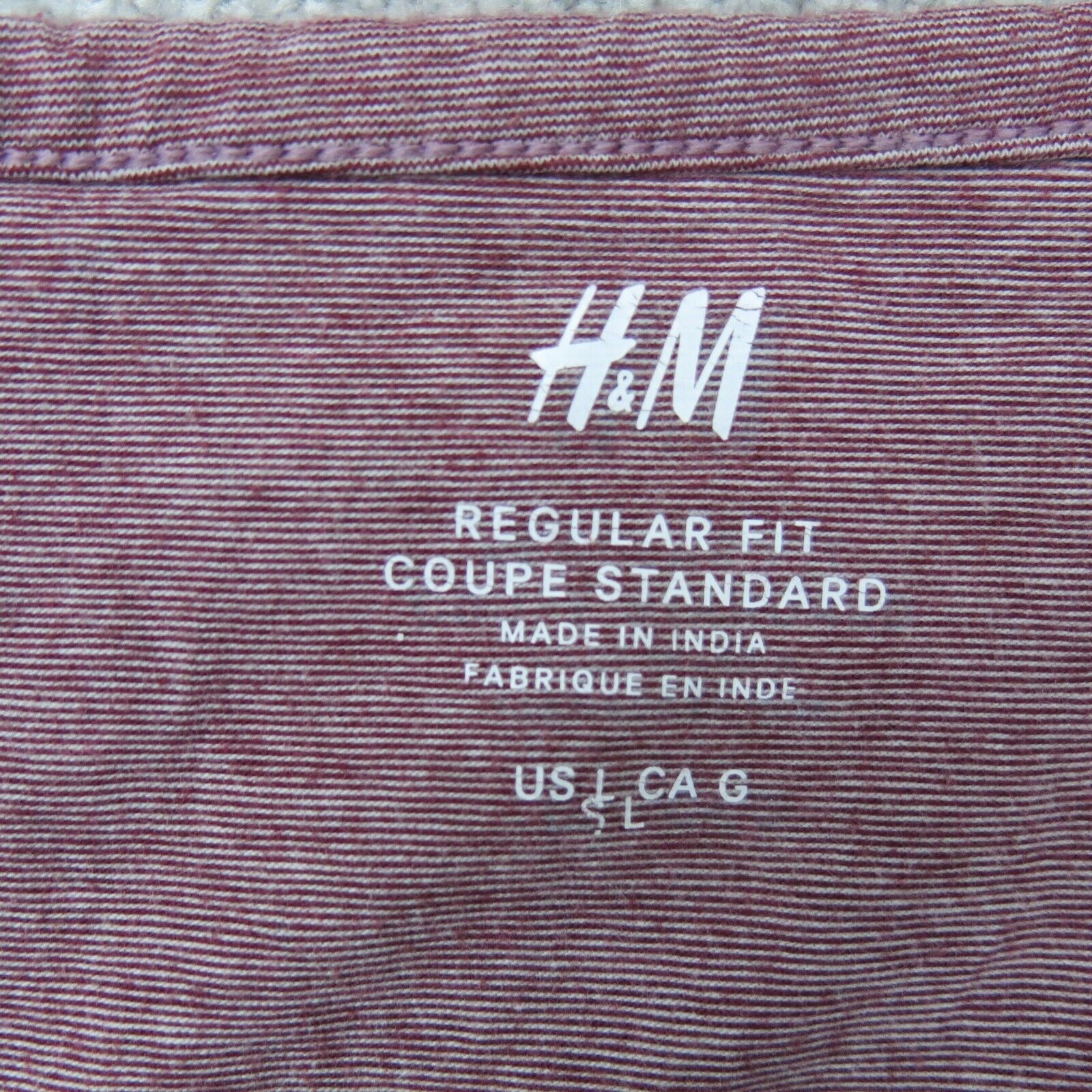 Men - Purple Regular Fit Crew-Neck T-Shirt - Size: XL - H&M