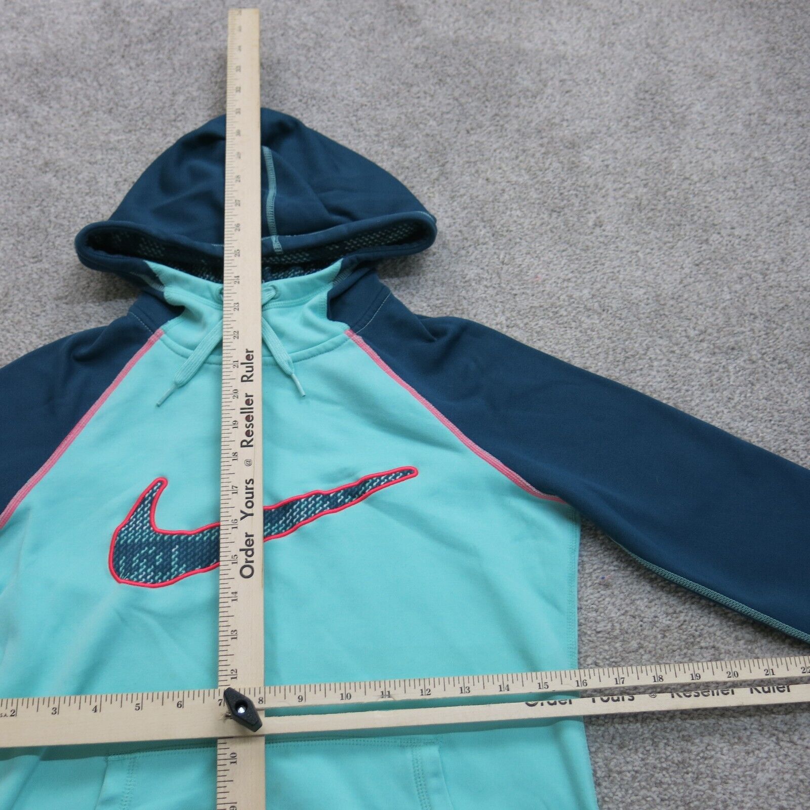 Nike hoodie aqua online blue