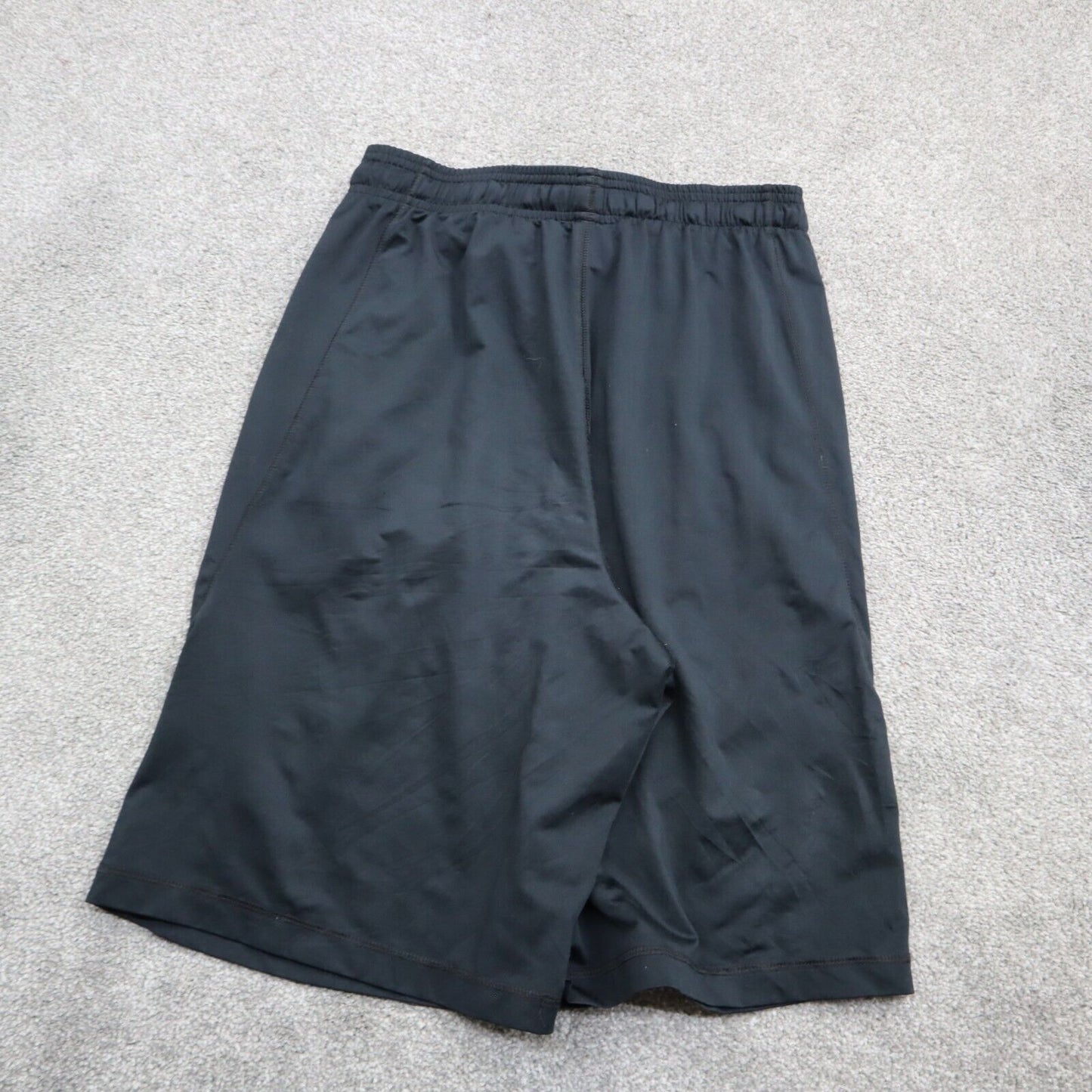 Under Armour Mens Activewear Short Loose Fit Drawstring Waist Black Size Small