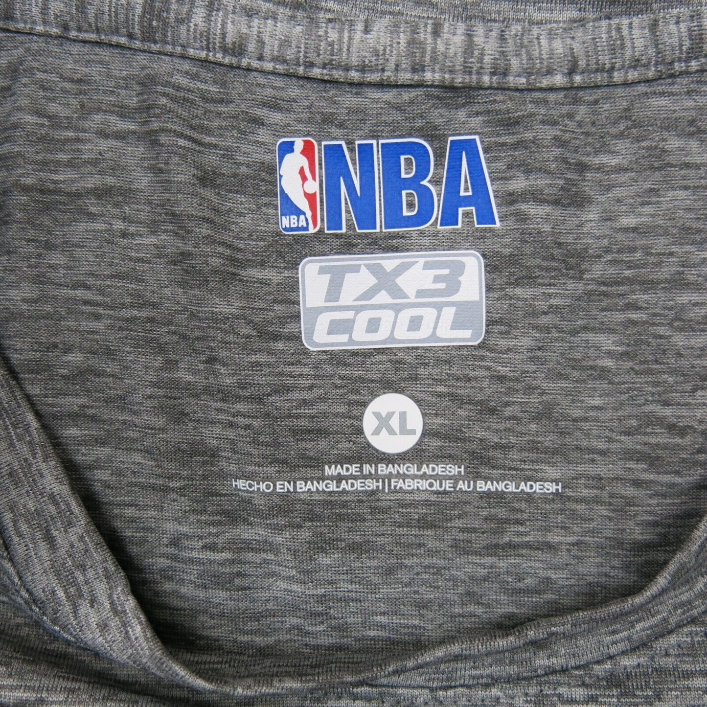 NBA Mens Pullover Sweater Top Long Sleeves Crew Neck Heather Gray Size X Large