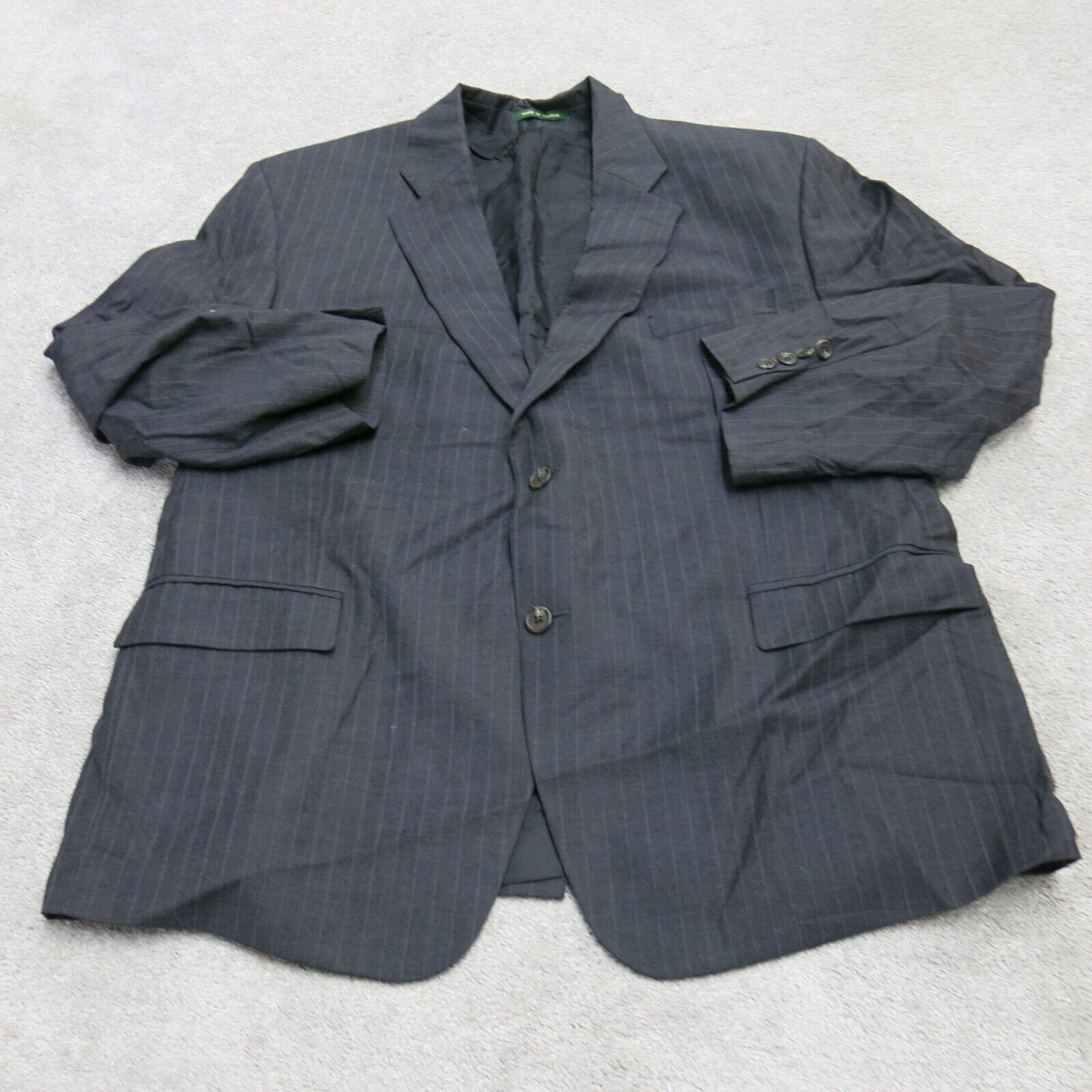 Lauren Ralph Lauren Men Single Breast Blazer Coat Jacket Long Sleeve Black L33
