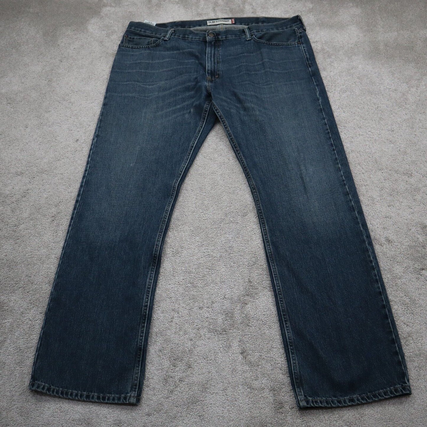 Levis 514 Mens Slim Straight Leg Jeans Denim Mid Rise 100%Cotton Blue SZ W42XL32