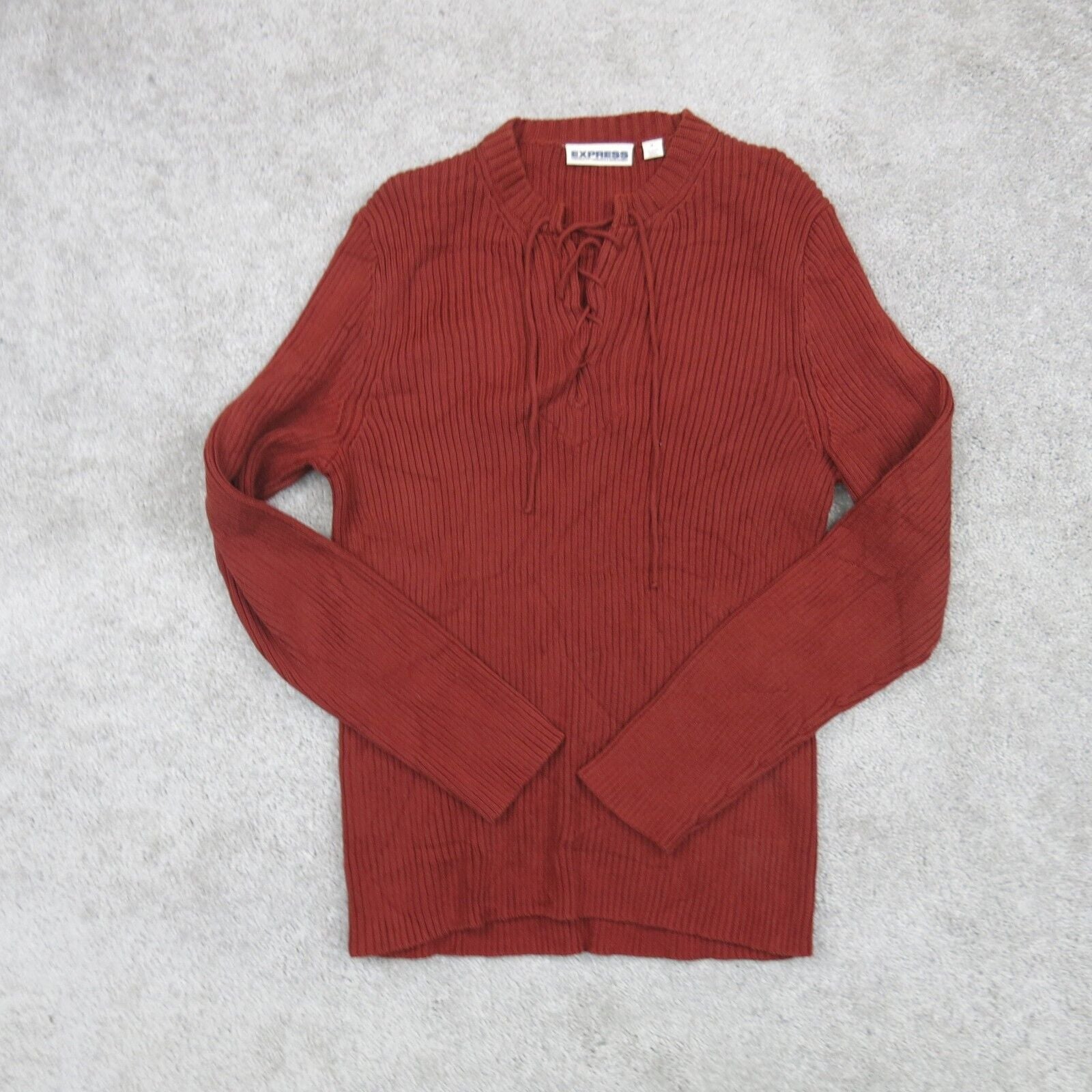 Express lace up sweater hotsell