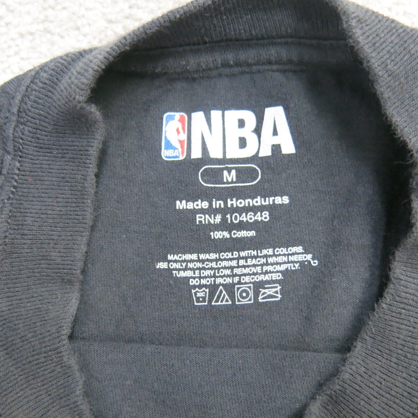NBA Mens San Antonio Spurs Basketball Crew Neck Long Sleeve Shirt Black Size M