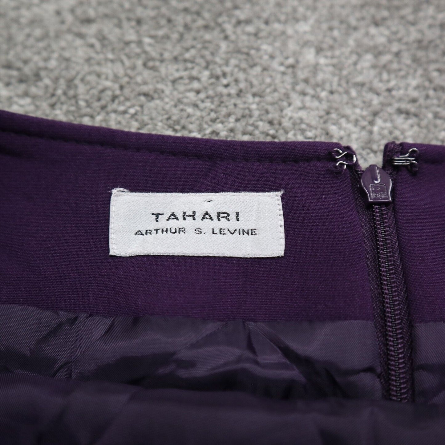 Tahari Arthurs Levine Womens Straight & Pencil Skirts Back Zip Purple Size 6