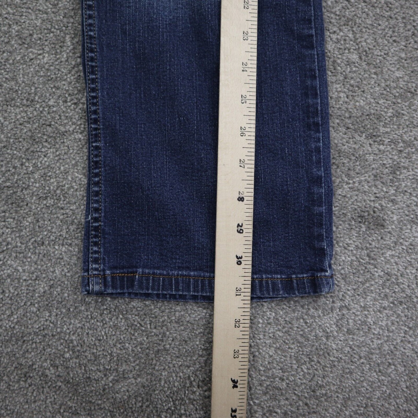 Levi Strauss & Co Mens Straight Leg Jeans Cotton Mid Rise 5 Pockets Blue Size 12