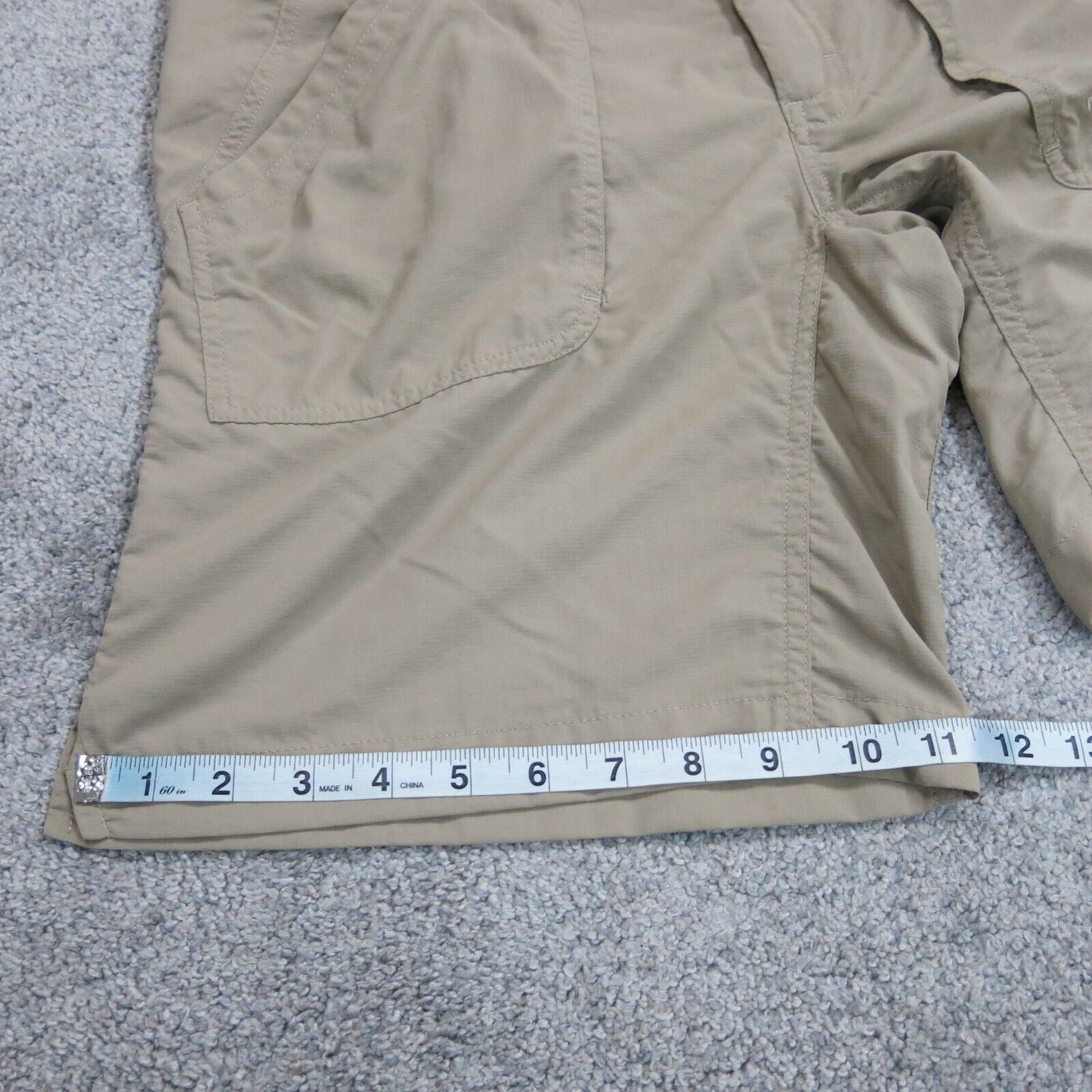 The North Face Mens Chino Shorts Pull on Mid Rise Salish pockets Khaki Size 12