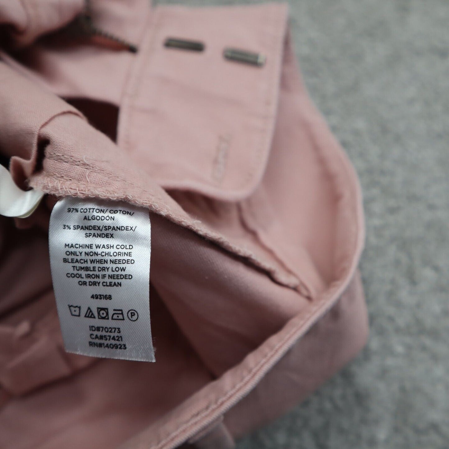 Loft Womens Chino Shorts 100% Cotton Mid Rise Stretch Salish Pockets Pink Size 0