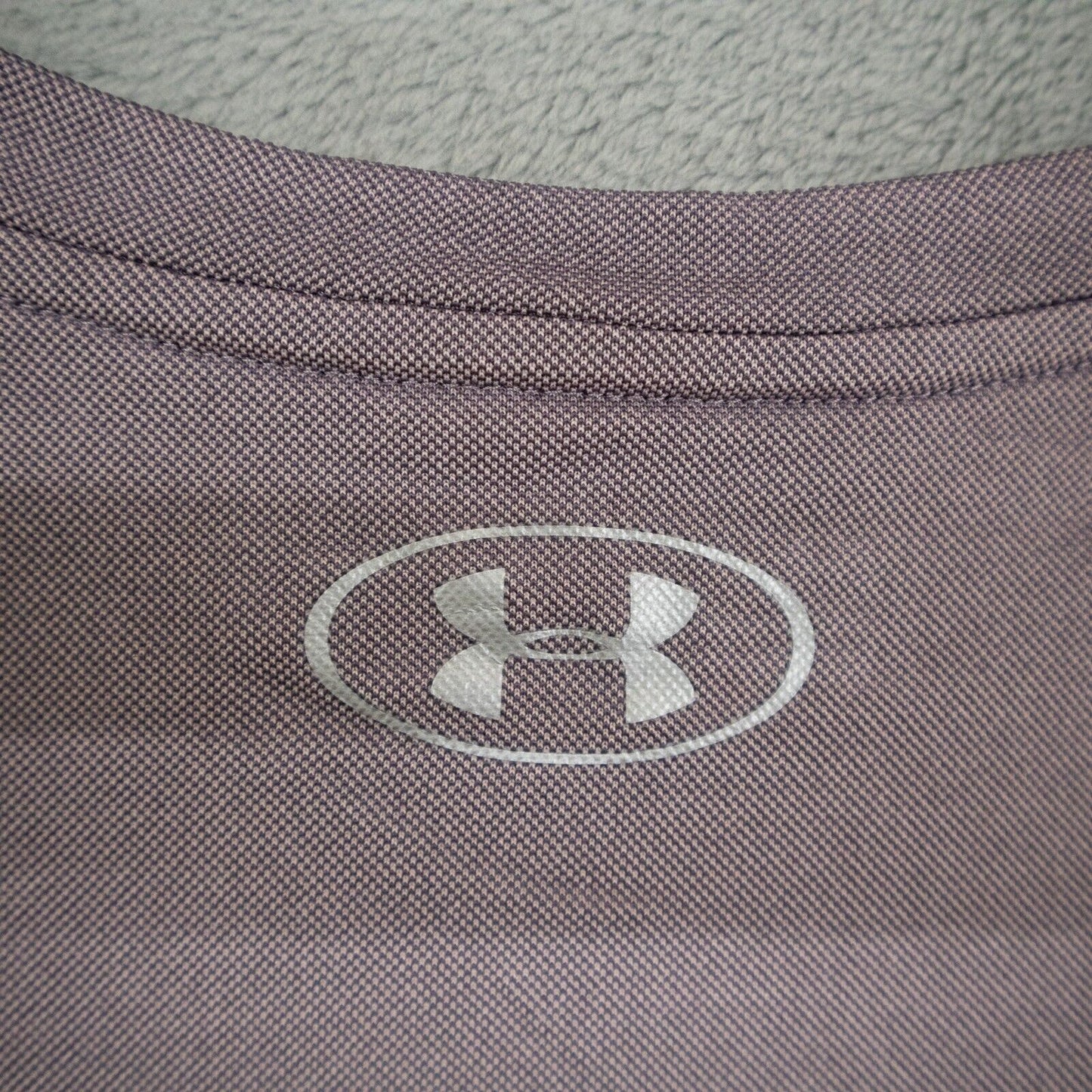 Under Armour Women's Heat Gear Sports V-Neck T-Shirt Short Sleeve Brown Size S