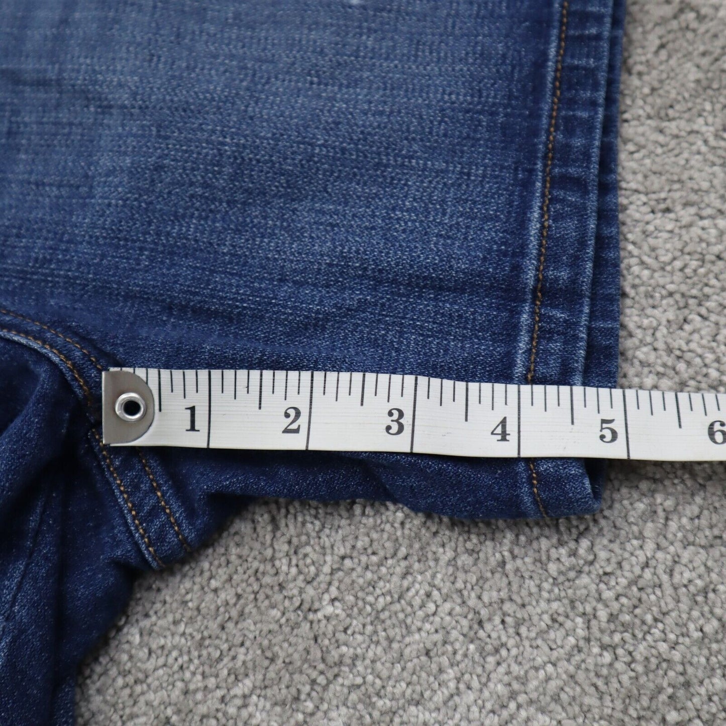 Levi Strauss & Co Women Denim Jeans Shorts Stretch Mid Rise Five Pockets Blue 4