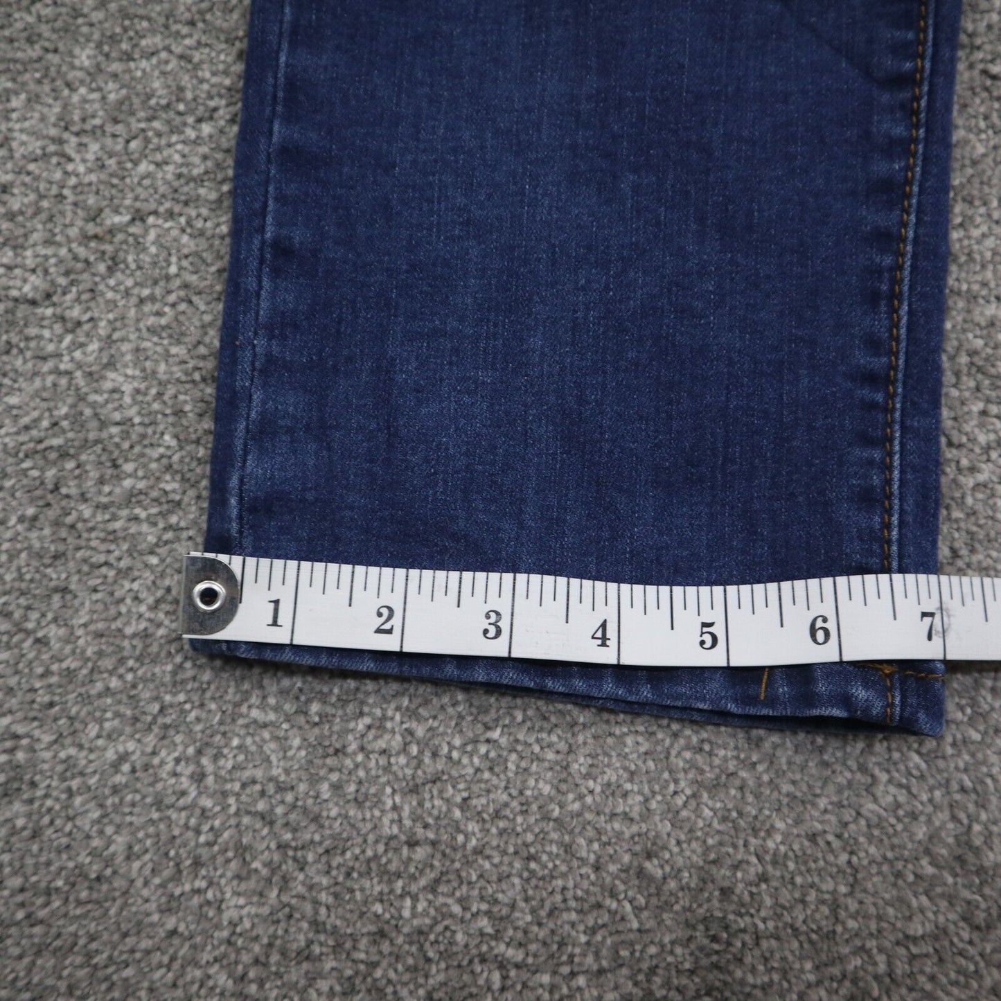 L&B Womens Distressed Jeans Slim Fit Denim High Rise Light Blue Size W32