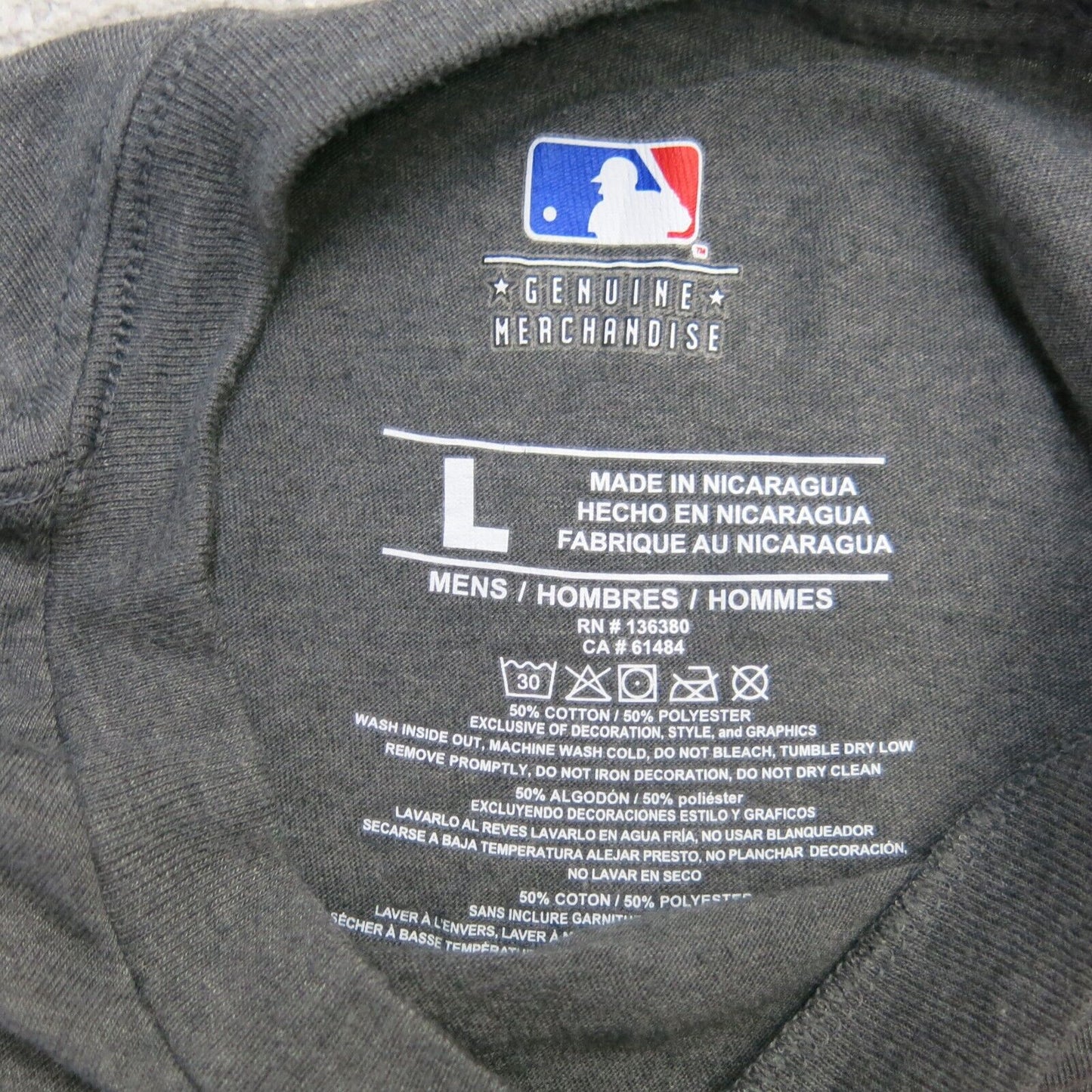 Genuine Merchandise Shirt Men Large Gray Cardinals MLB Baseball Graphic Logo Tee