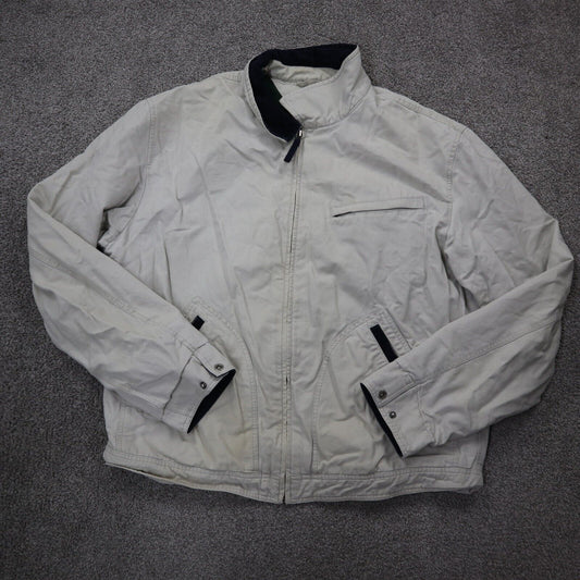 Tommy Hilfiger Mens Blouson Jacket Long Sleeves Collard Pockets White Size XXL