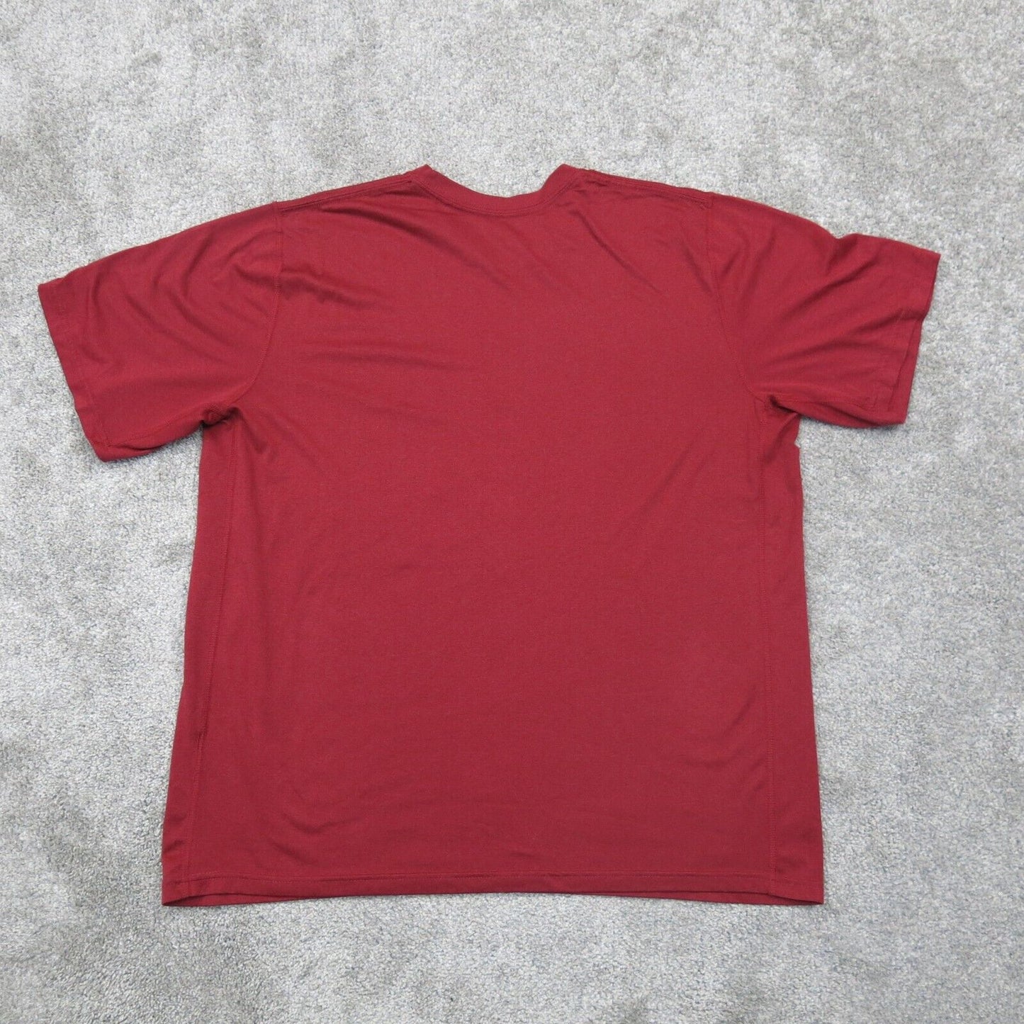 Nike Dri Fit Mens Crew Neck T Shirt  Short Sleeve Trojans Logo Red Size X Large