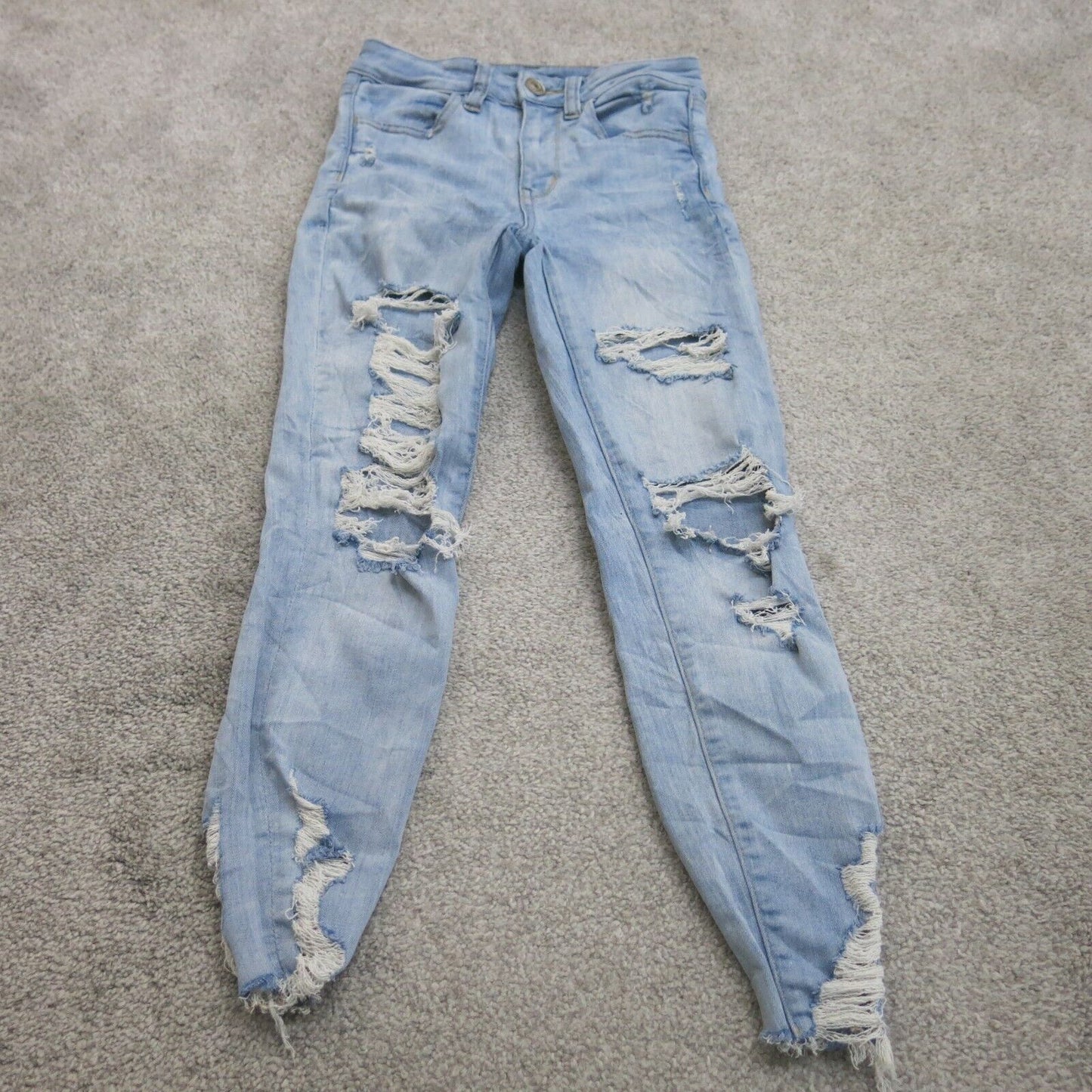American Eagle Outfitters Cozy Next Level Stretch Women's Ripped Jeans Size  2
