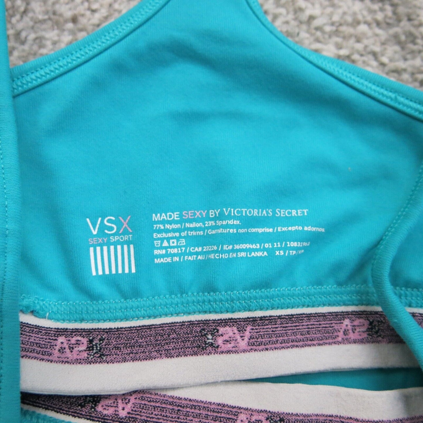 Victorias Secret Womens Pullover Tank Top Sleeveless Racerback Blue Size XS