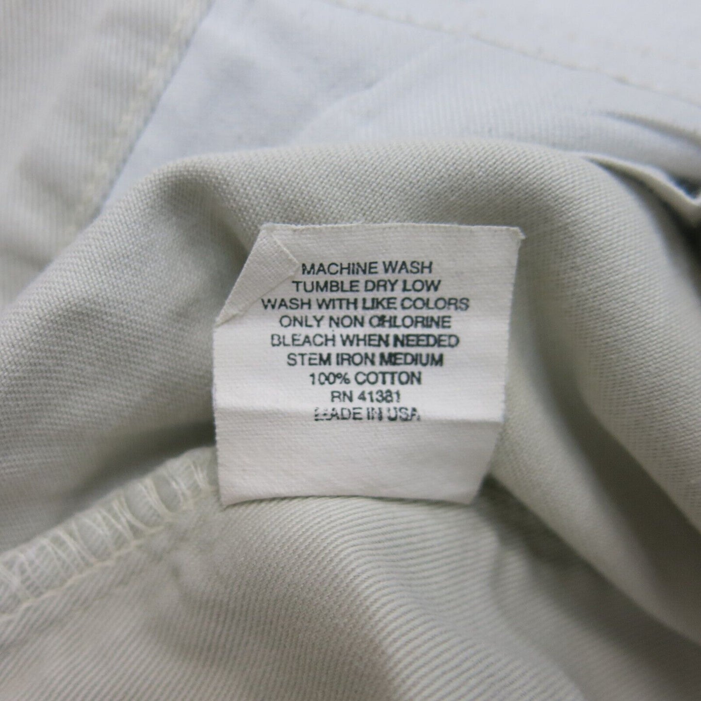 Polo By Ralph Lauren Mens Dress Pants 100% Cotton Mid Rise White Size W32XL36