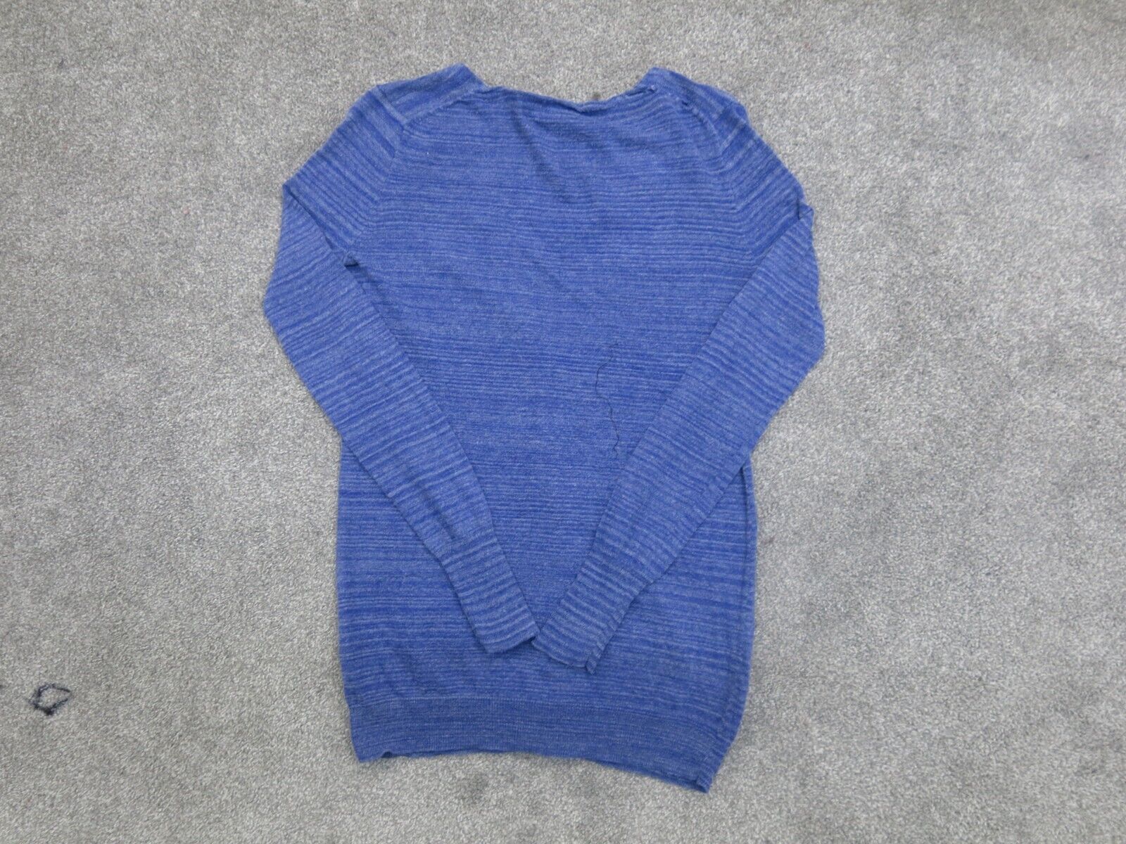 J Crew Women Knitted Cardigan Sweater 100% Cotton Front Button Blue Si