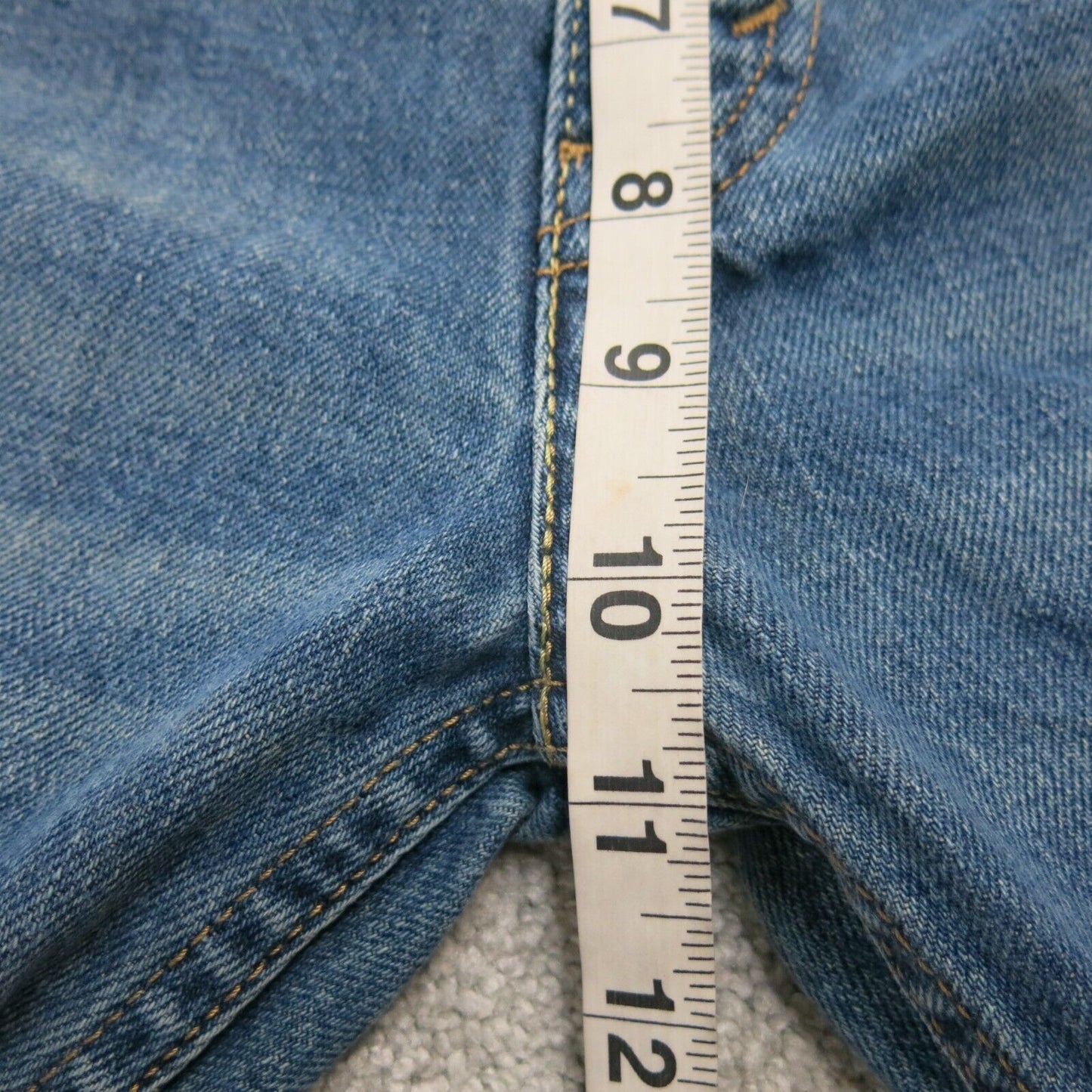 Levis 511 Mens Straight Leg Jeans Denim Distressed Mid Rise Blue Size W36xL30