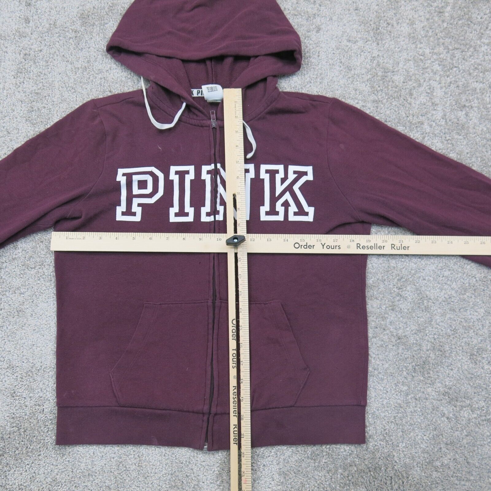 Victoria secret hotsell pink burgundy hoodie