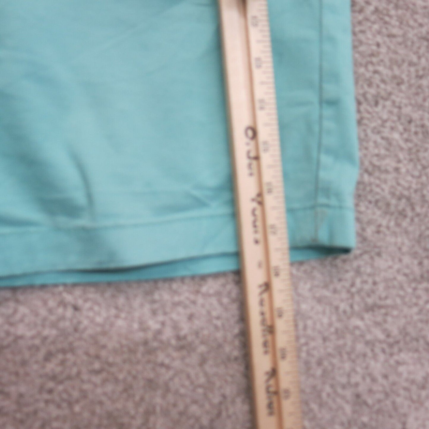 Tommy Hilfiger Mens Casual Chino Shorts Mid Rise Pocket Aqua Blue Size 36