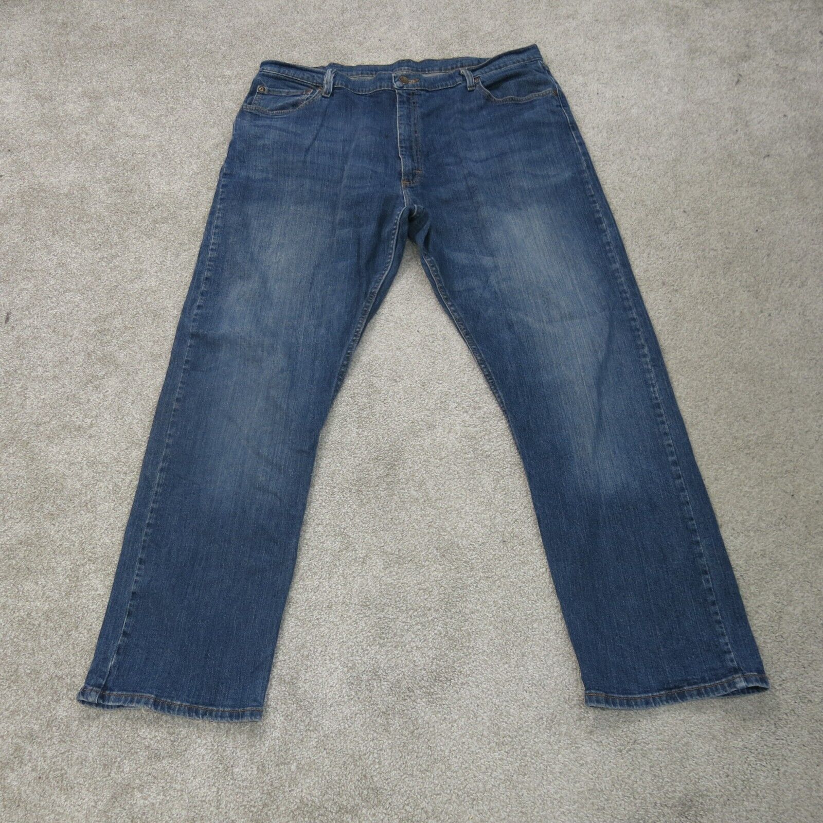 Wrangler Jeans Mens W42XL32 Blue 97FXWXD Denim Stretch Straight Leg Wo ...