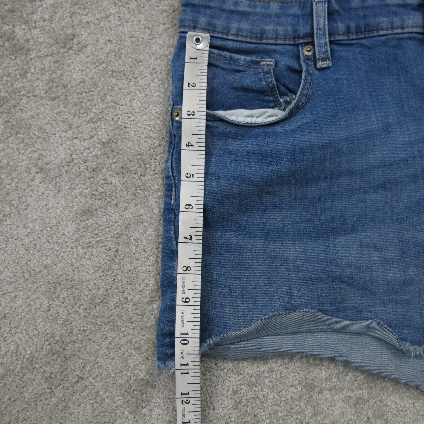 Signature by Levis Womens Jeans Shorts Denim 100% Cotton High Rise Blue Size W32