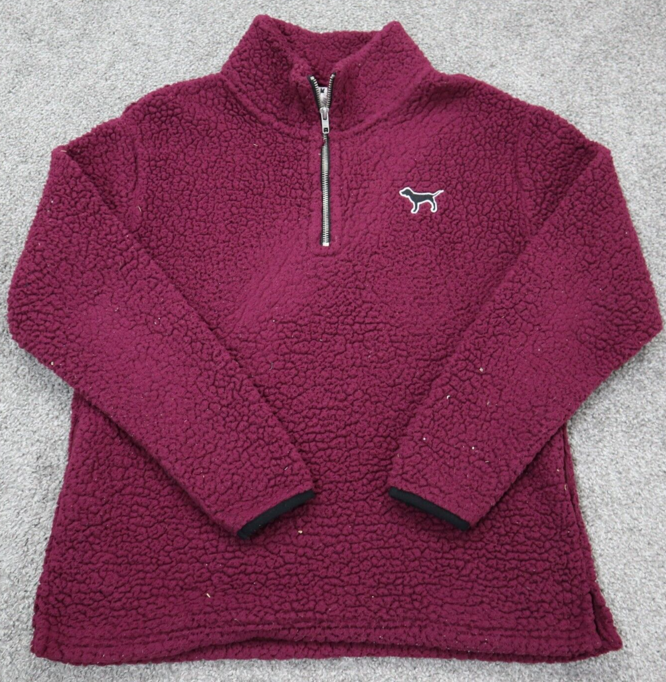 Pink Victoria Secret Womens Quarter Zip Up Sweatshirt Long