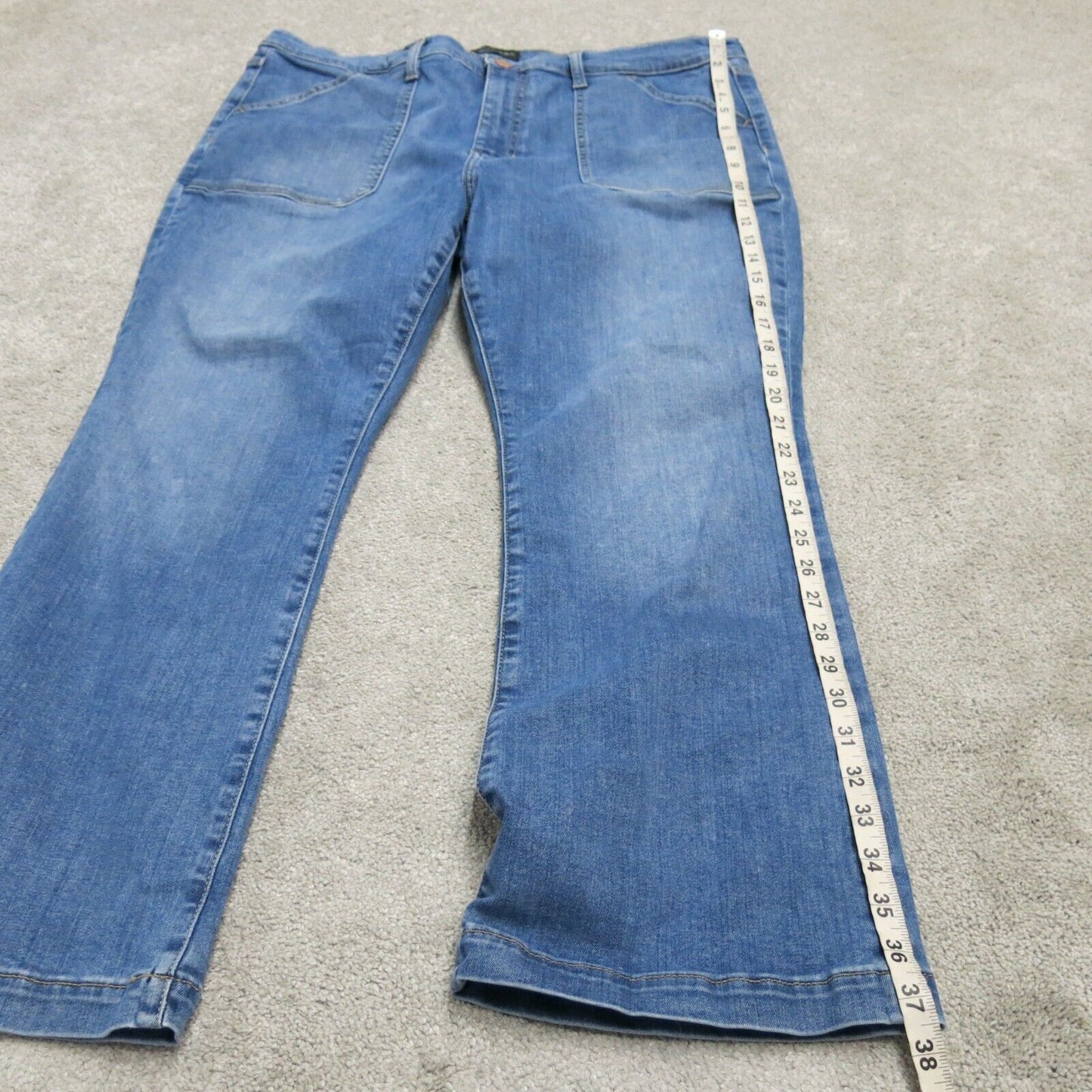 Banana Republic Womens Boot Cut Jeans Premium Denim High Rise Blue Size 36
