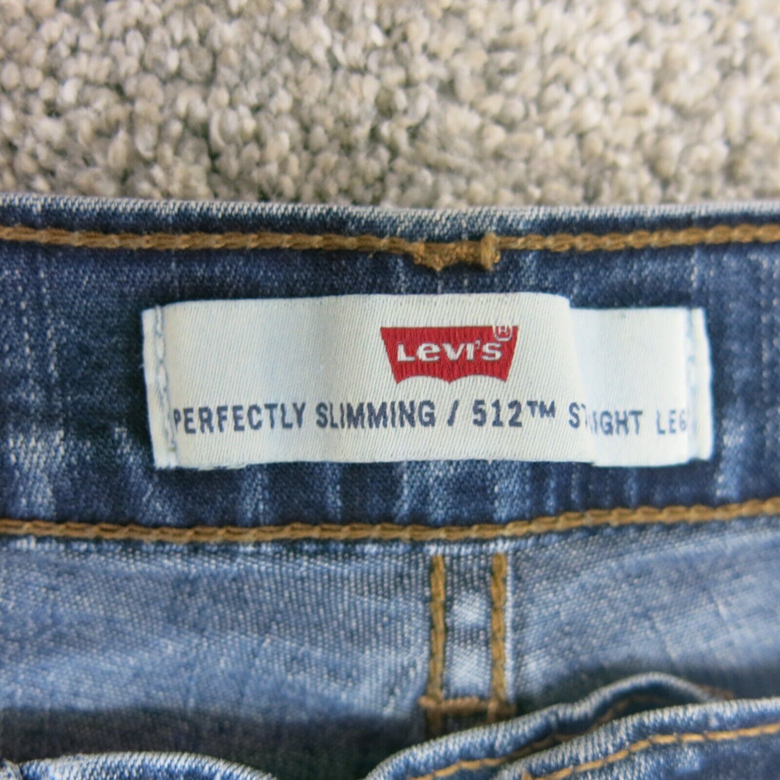 Levis 512 Women Perfectly Slimming Straight Leg Jeans Pockets Mid Rise Goodfair